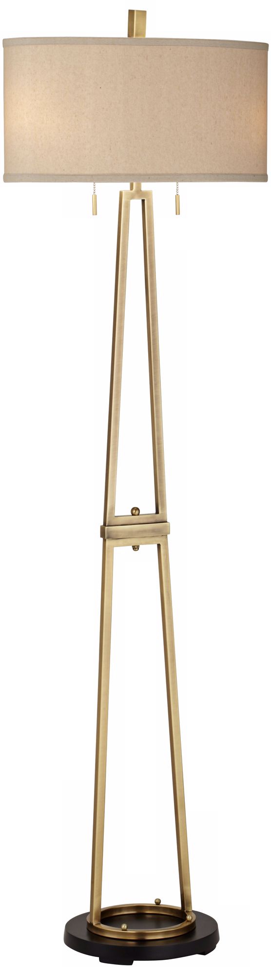 Uttermost Alina Tapered Brass Floor Lamp