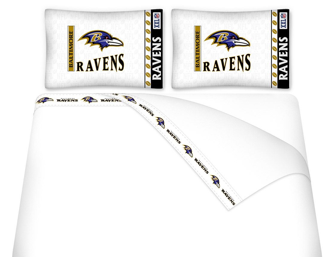 NFL Baltimore Ravens Micro Fiber Sheet Set