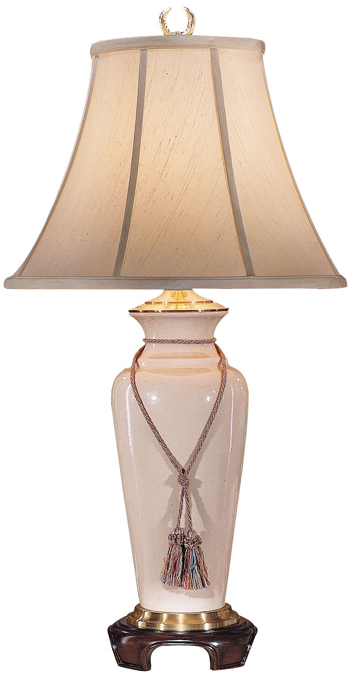 Wildwood Buff Crackle Porcelain Table Lamp