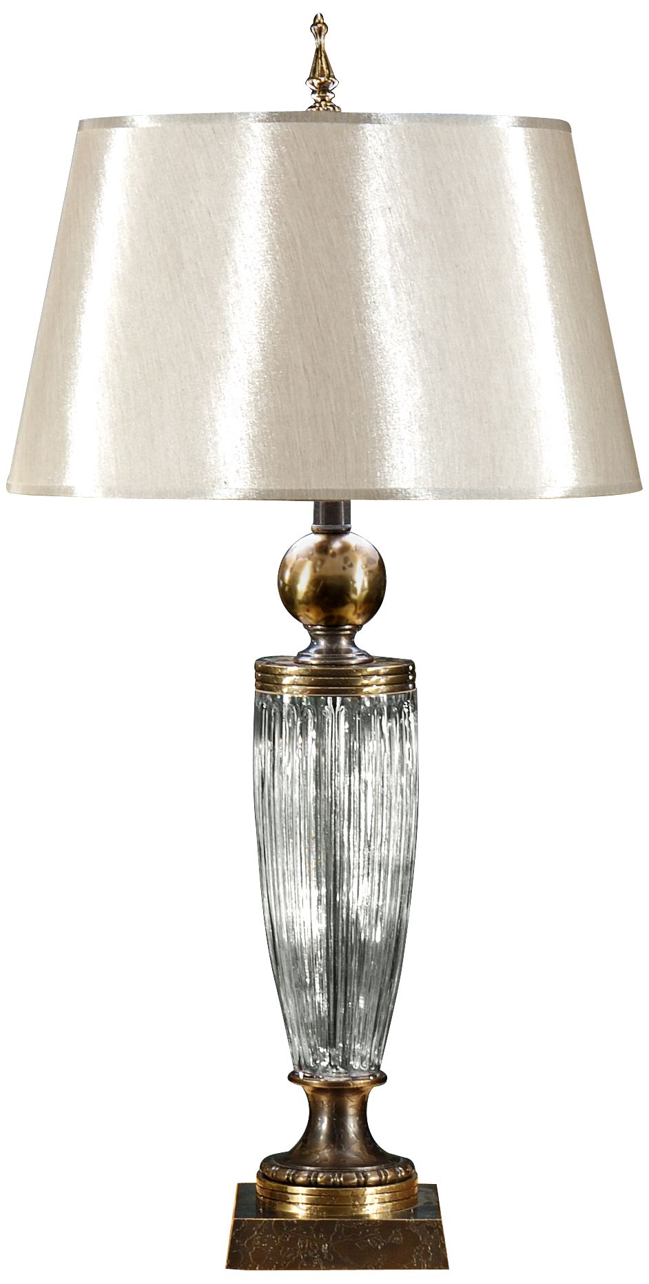 Wildwood Ribbed Urn Crystal Table Lamp