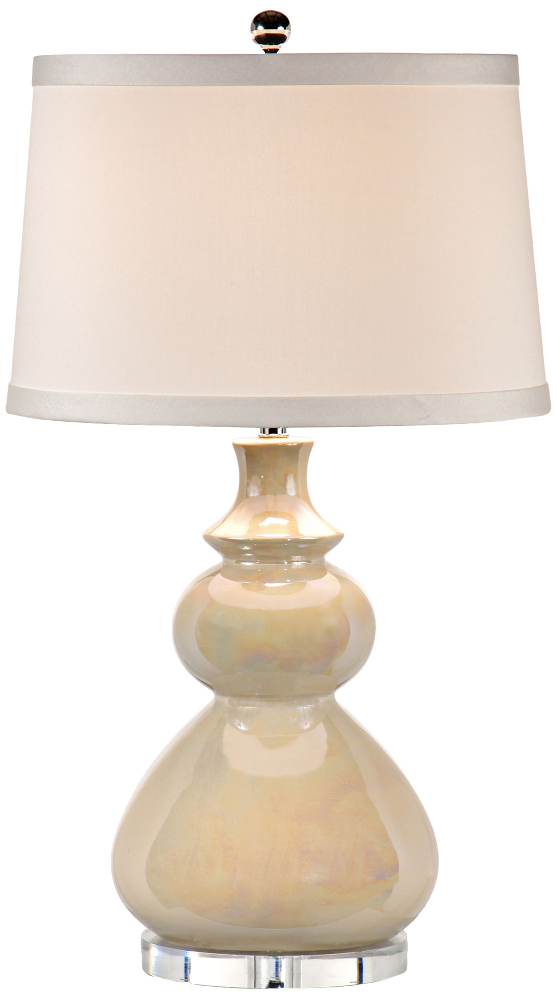 Wildwood Hatted Spheres Pearlescent Table Lamp