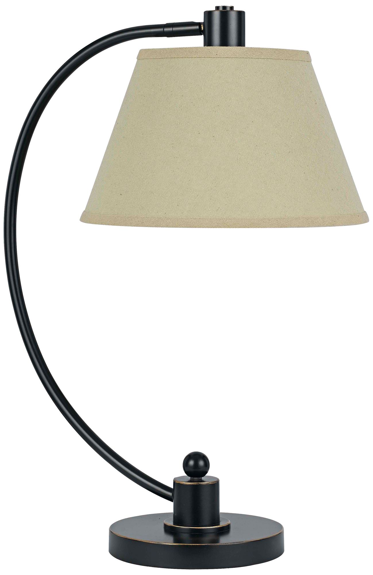 Langer Dark Bronze Metal Arc Desk Lamp