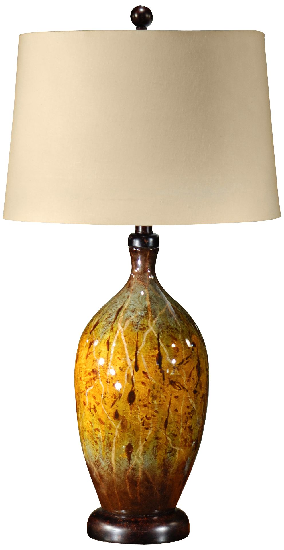 Wildwood What Is It Hand-Painted Porcelain Table Lamp
