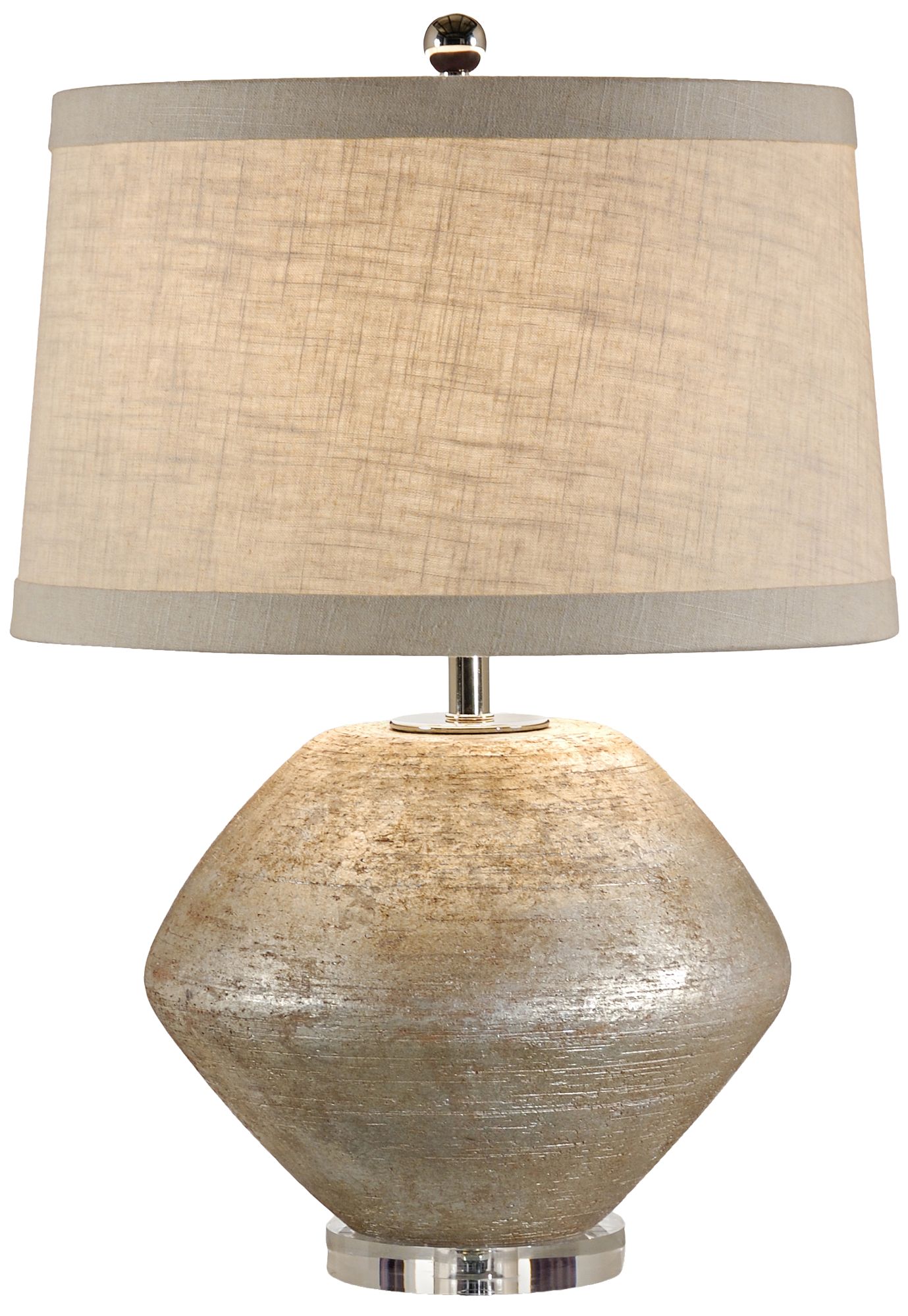 Wildwood Fiametta Terra Cotta Silver Table Lamp