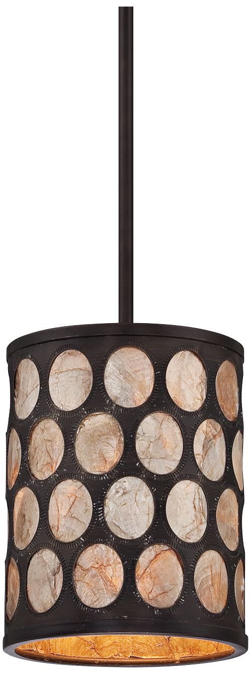 Quoizel Ariella 7" Wide Bronze Mini Pendant Light