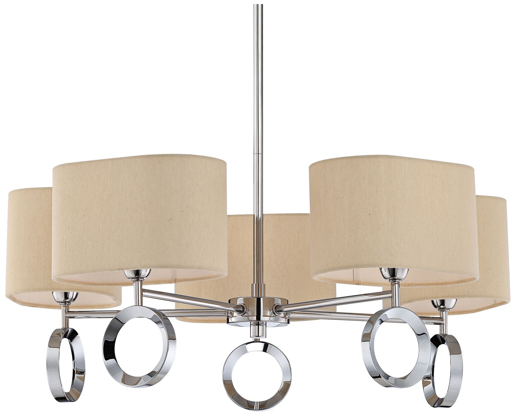 Quoizel Brock 5-Light 23" Wide Polished Chrome Chandelier