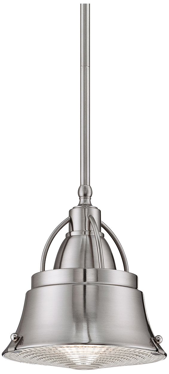 Quoizel Cody 8" Wide Nickel Mini Pendant Light
