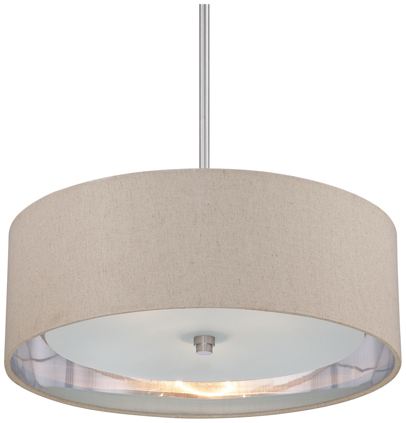 Quoizel Metro Brushed Nickel 3-light Pendant Light