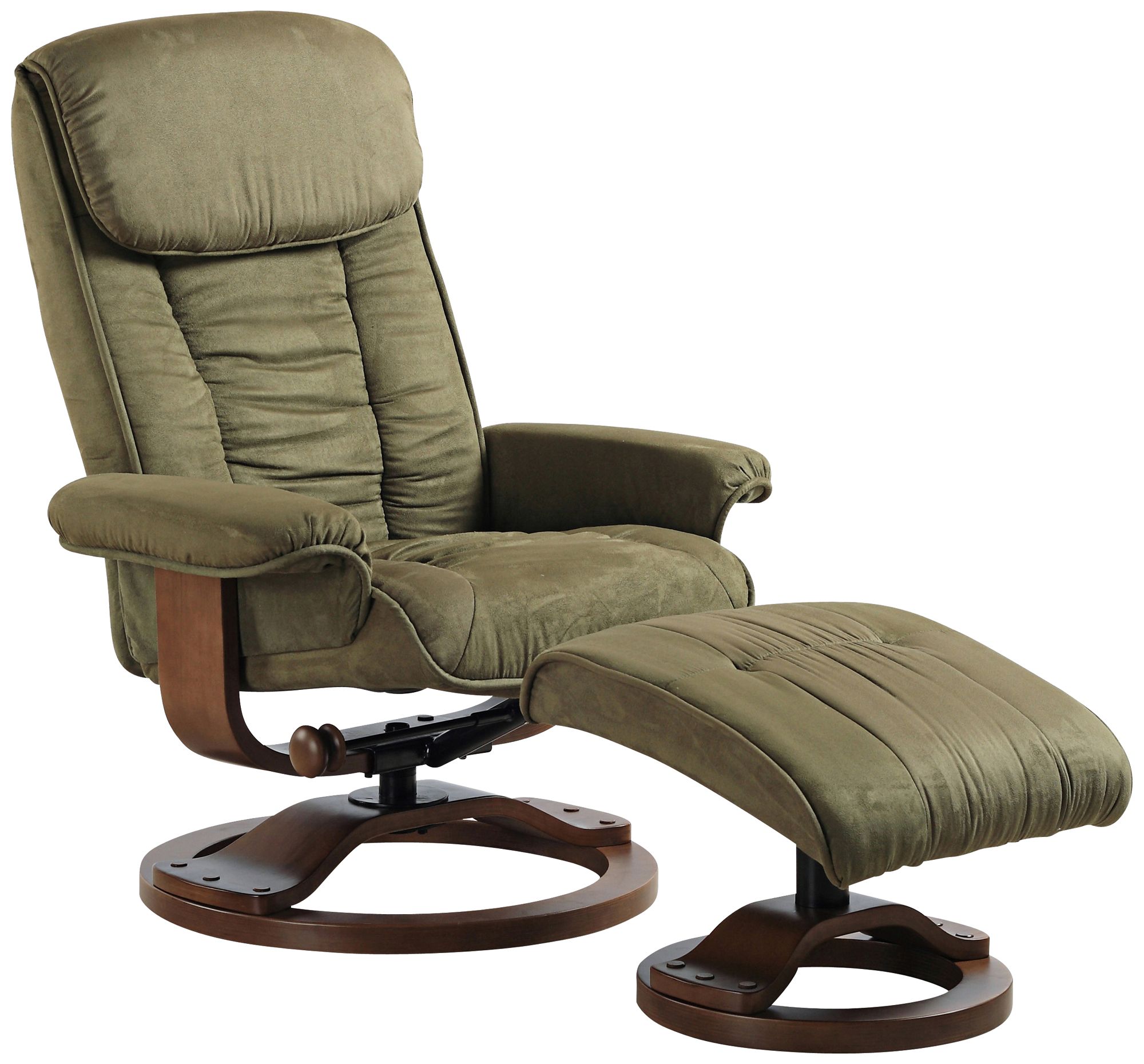 Euro Design Sage Swivel Recliner with Ottoman