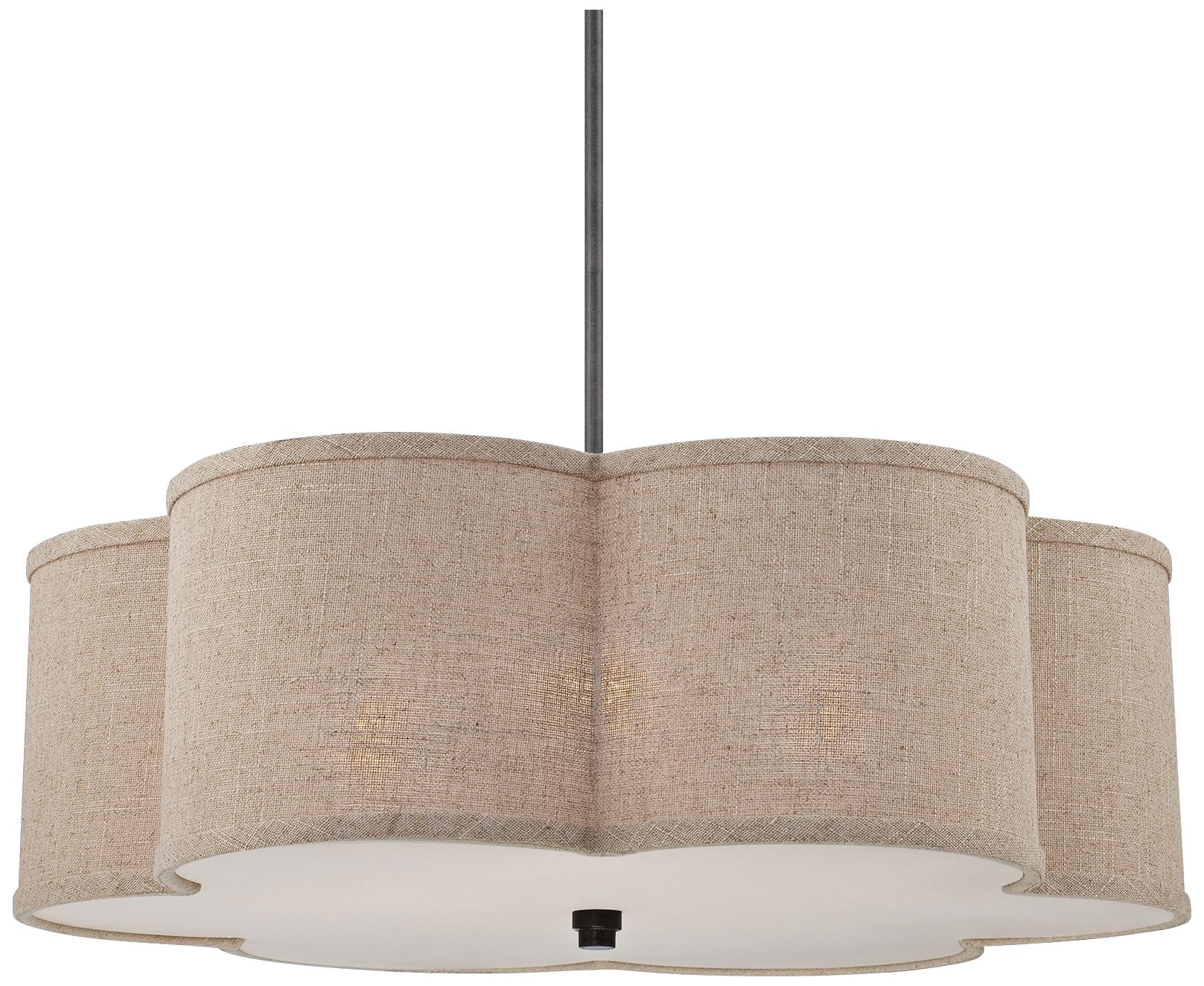 Quoizel Cloverdale 4-Light 26" Wide Cocoa Pendant Light