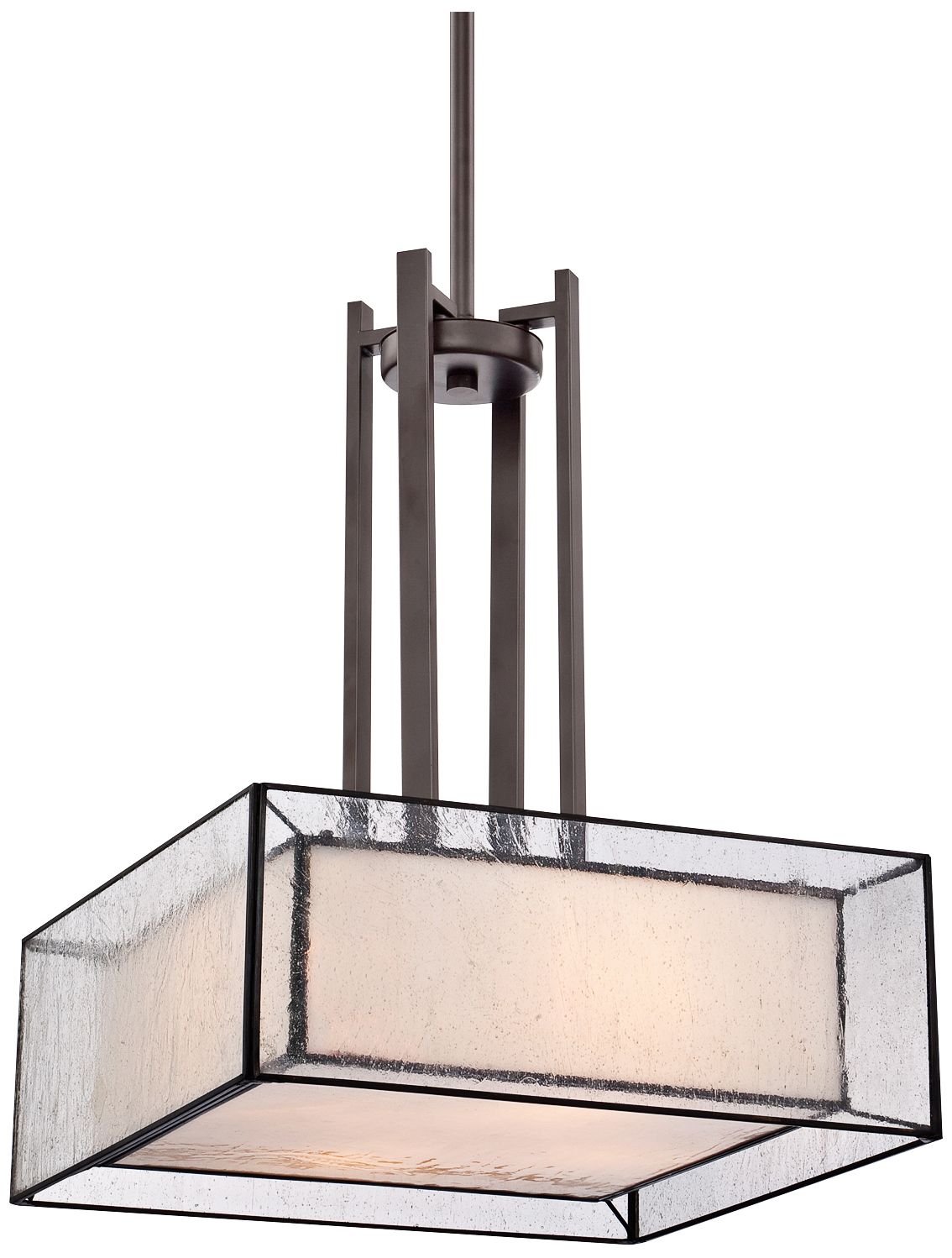 Quoizel Ferndale 4-Light 16" Wide Bronze Pendant Light