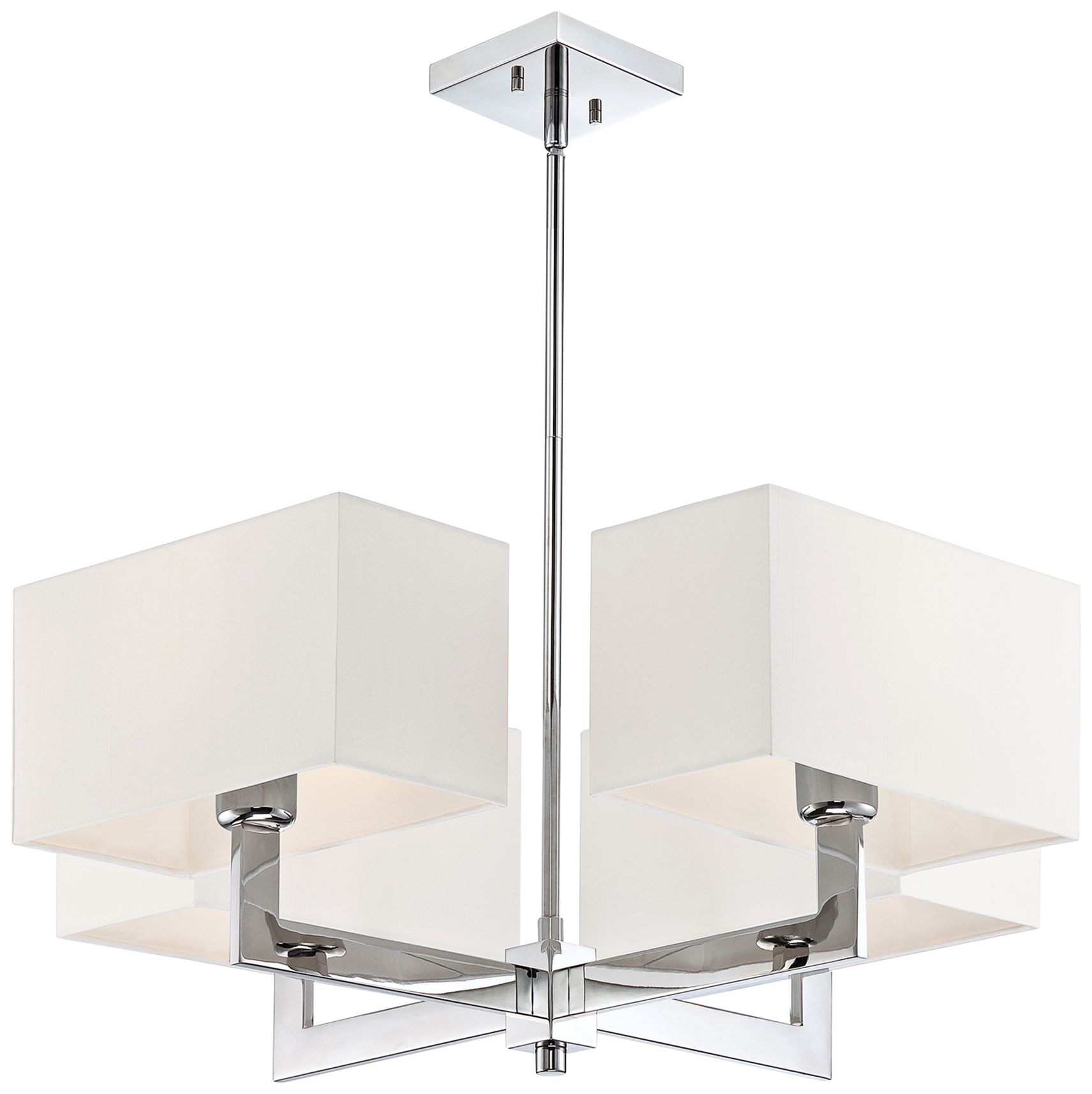Quoizel Remi 4-Light 29" Wide Polished Chrome Chandelier