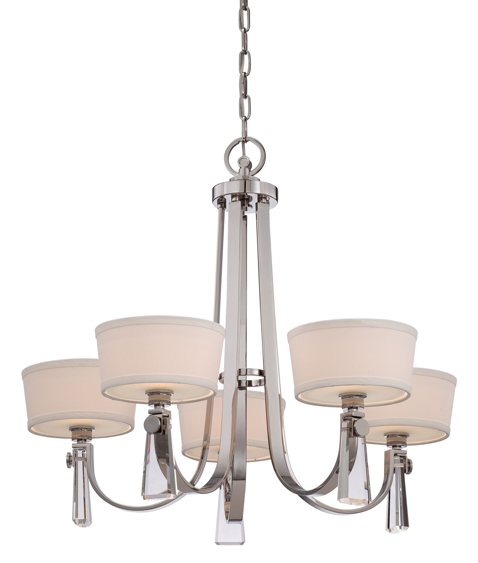Quoizel Uptown Bowery 5-Light Imperial Silver Chandelier