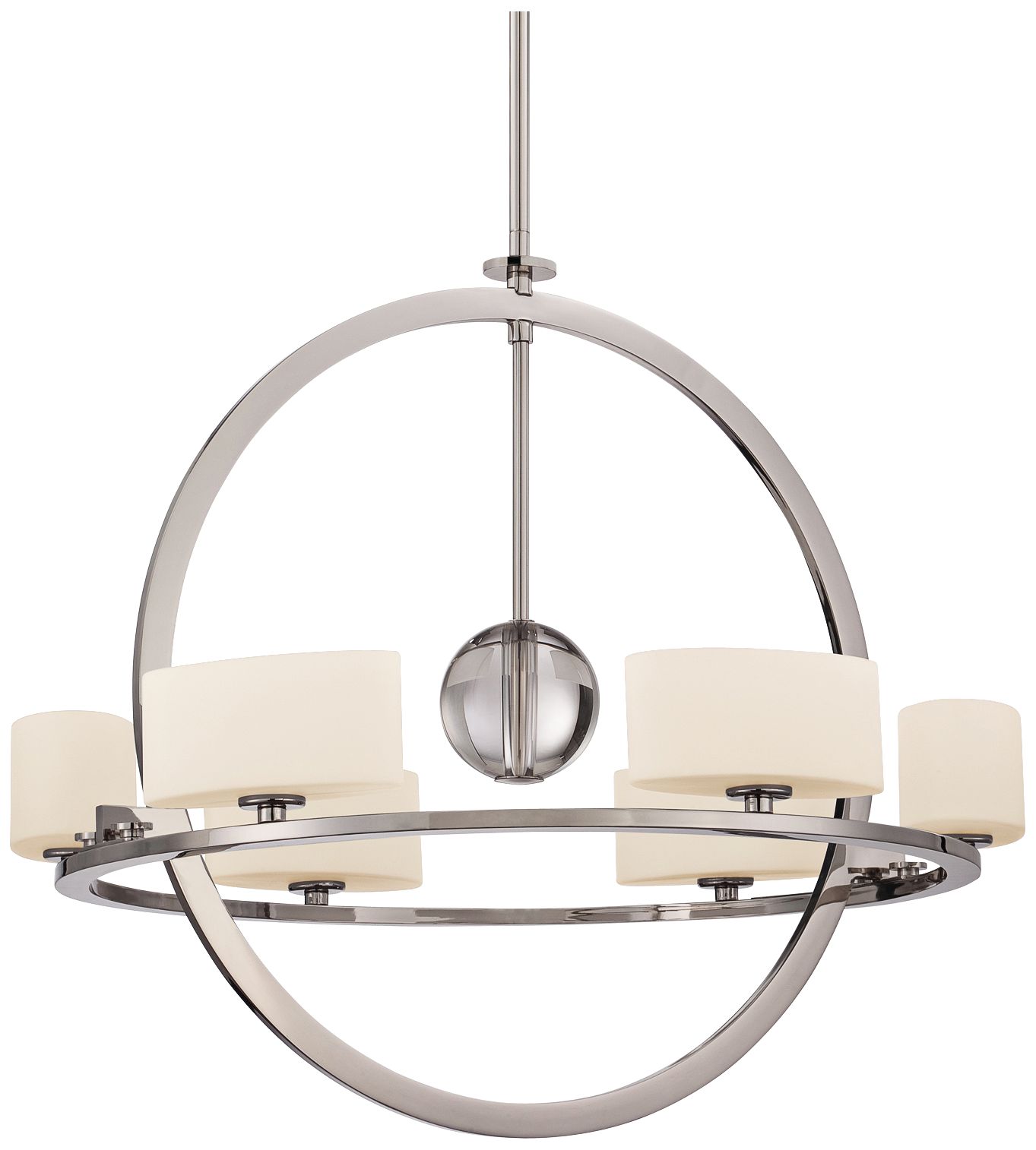 Quoizel Uptown Columbus Circle 6-Light Silver Chandelier