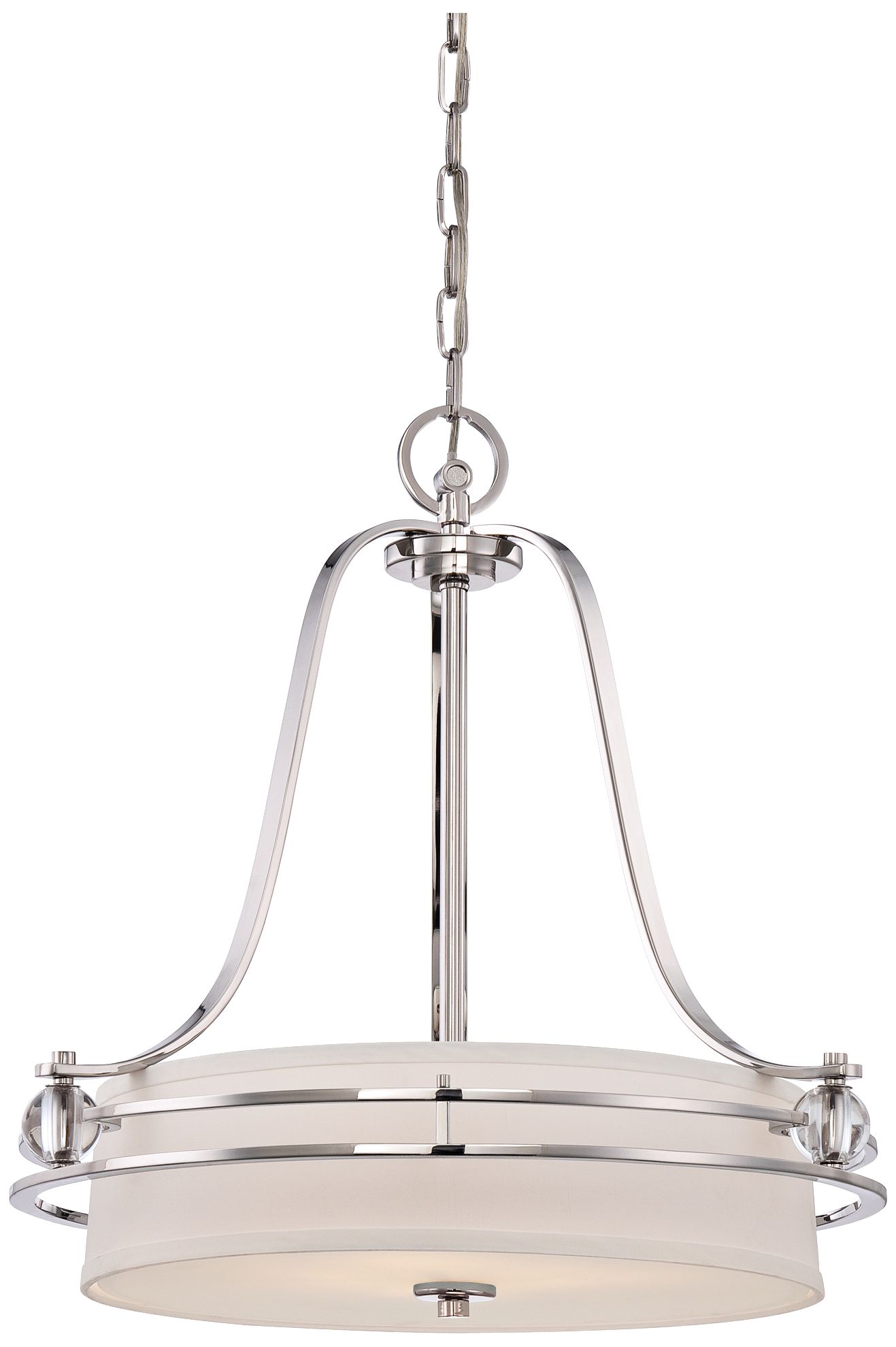 Quoizel Uptown Gotham 4-Light 23" Wide Silver Pendant