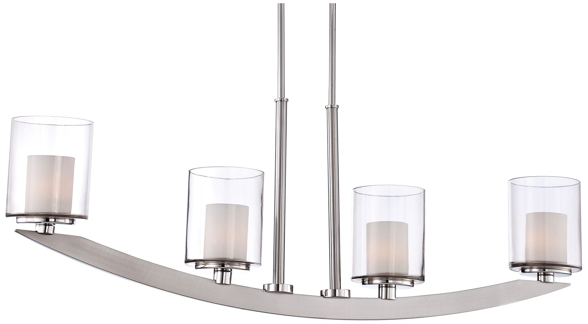 Quoizel Uptown Liberty 4-Light 4" Wide Nickel Chandelier