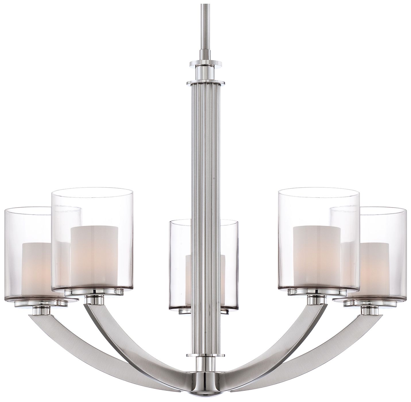 Quoizel Uptown Liberty 5-Light Brushed Nickel Chandelier