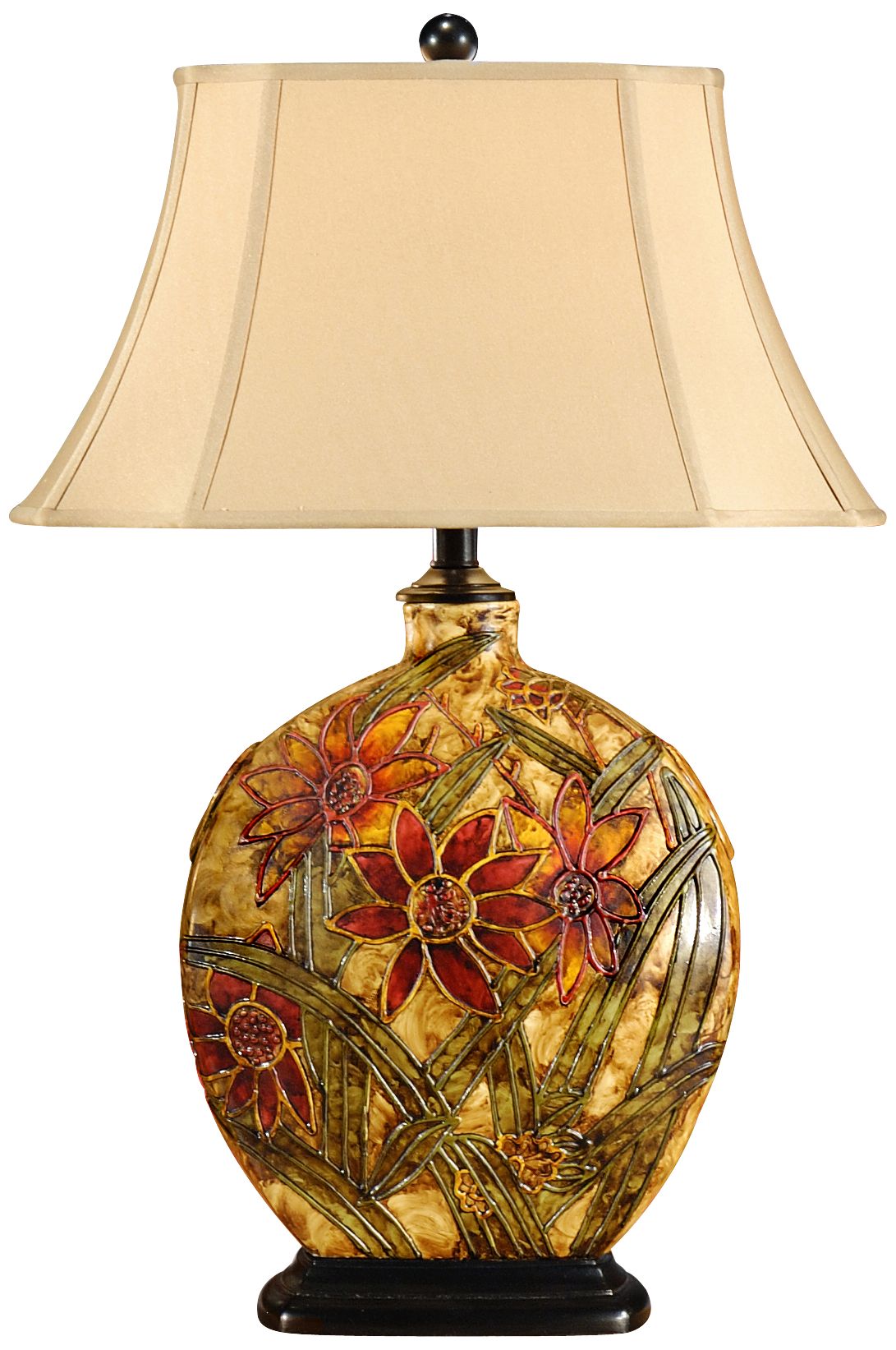 Wildwood Starflower Painted Porcelain Table Lamp