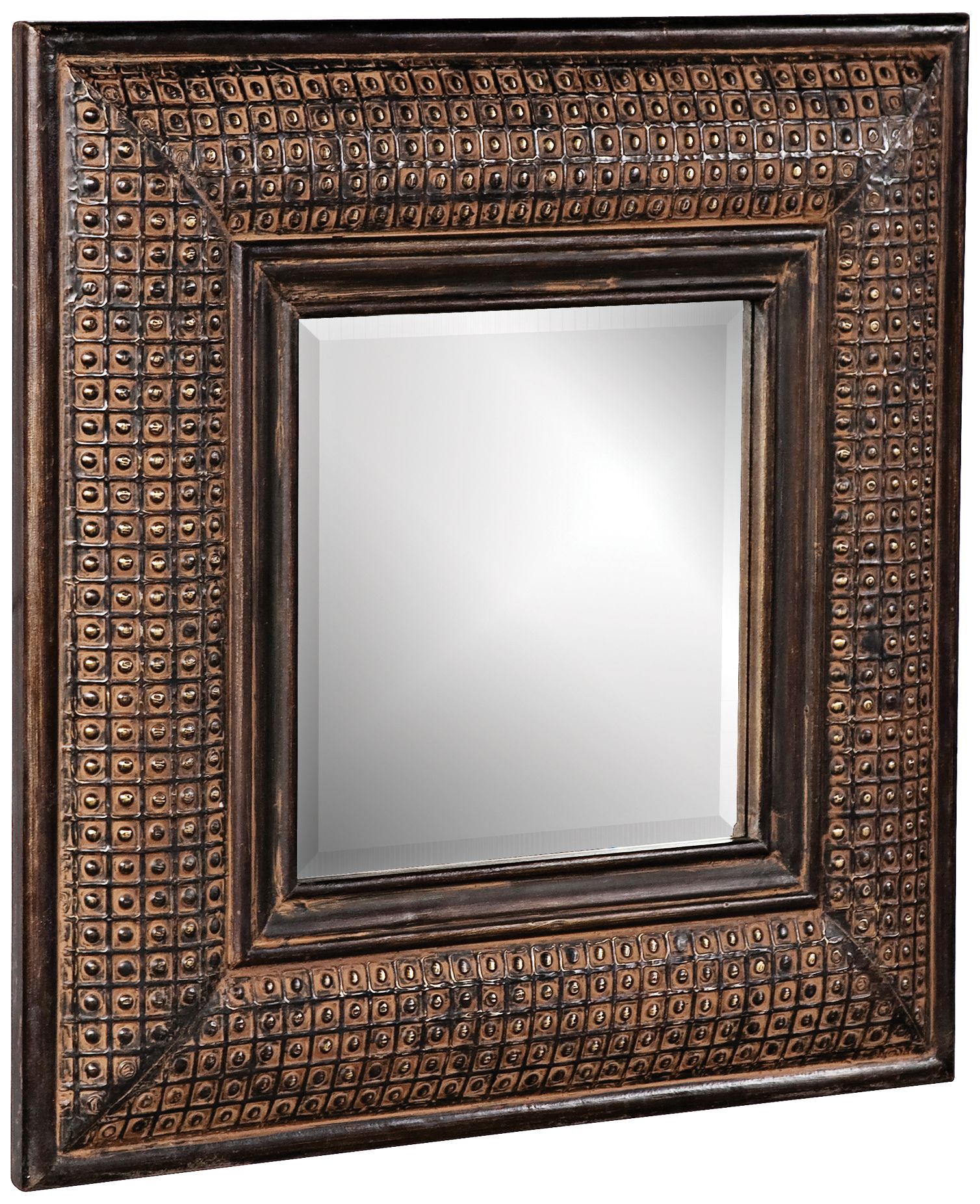 Howard Elliott 23" Square Textured Wall Mirror