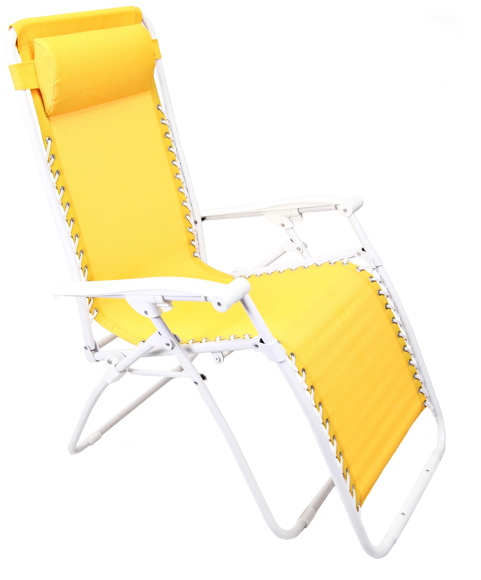 Zero Gravity Yellow Outdoor Chaise Lounge