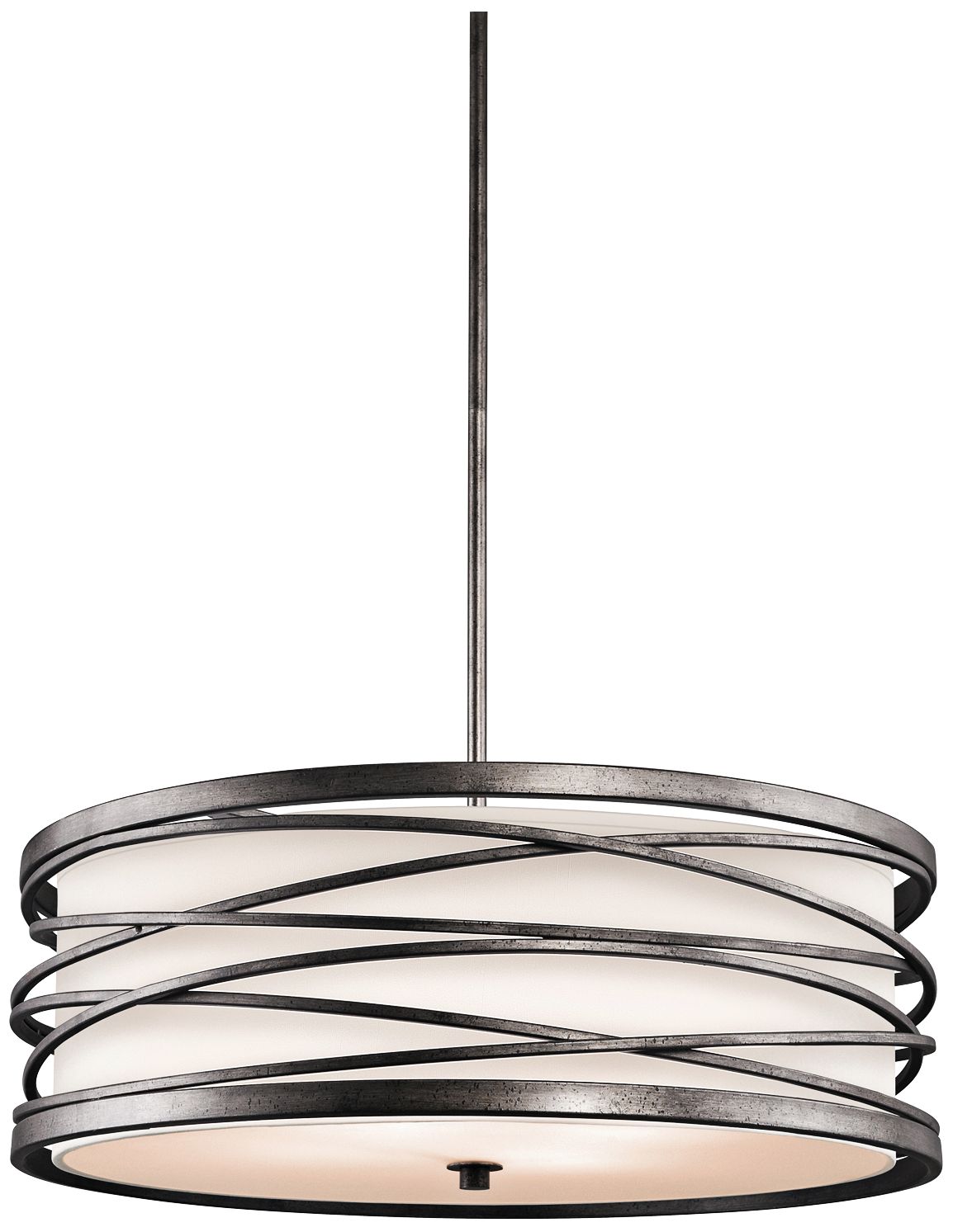 Kichler Krasi 24" Wide 4-Light Warm Bronze Pendant Light