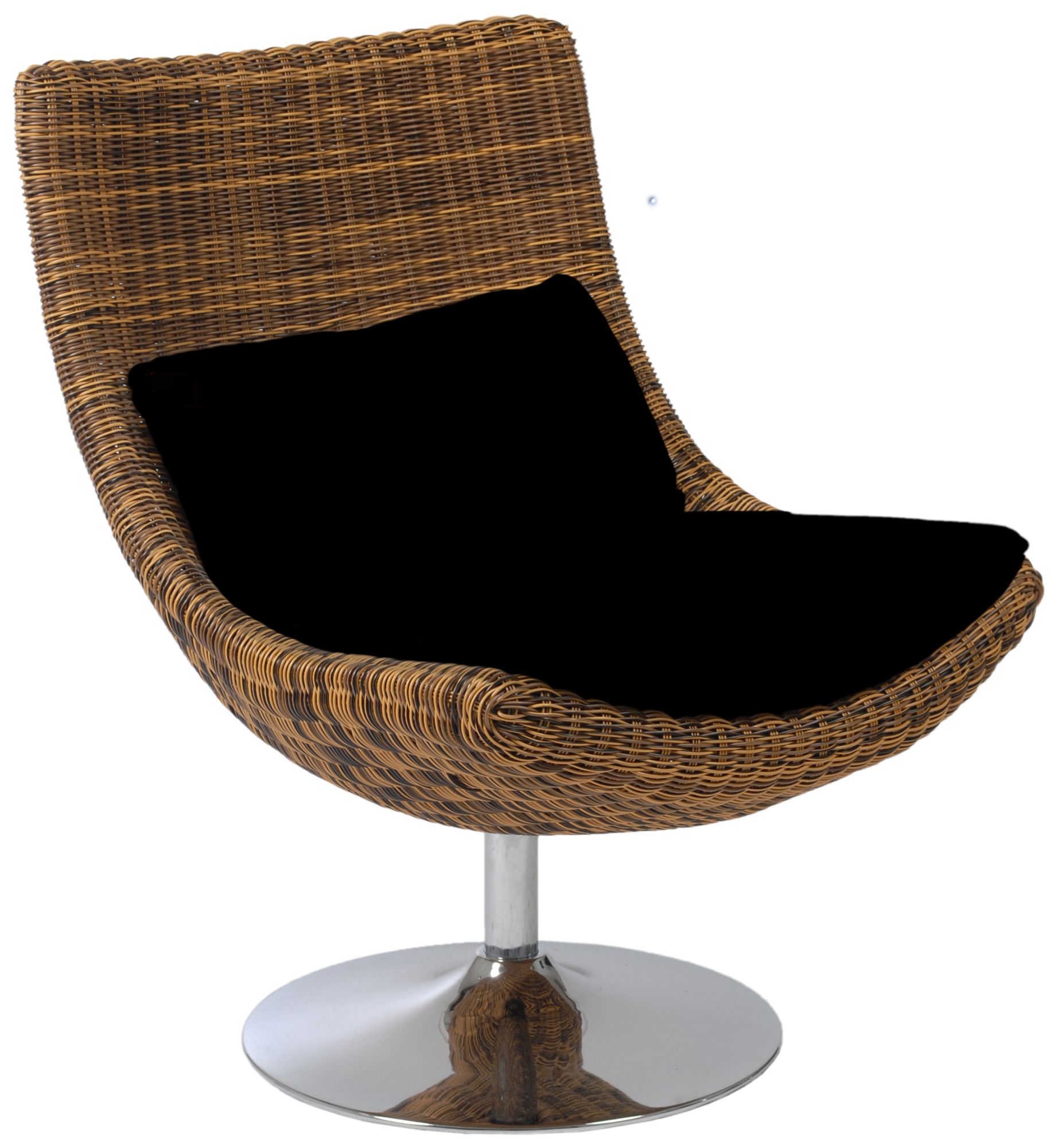 Fenia Brown and Chrome Swivel Chairs