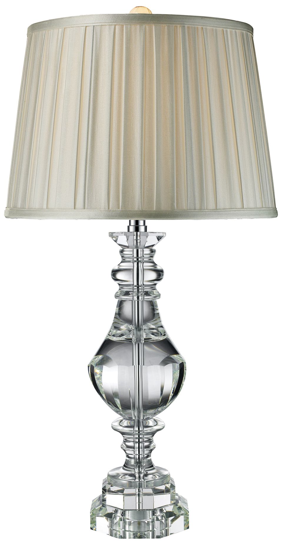Donaldson Clear Crystal Finish Table Lamp