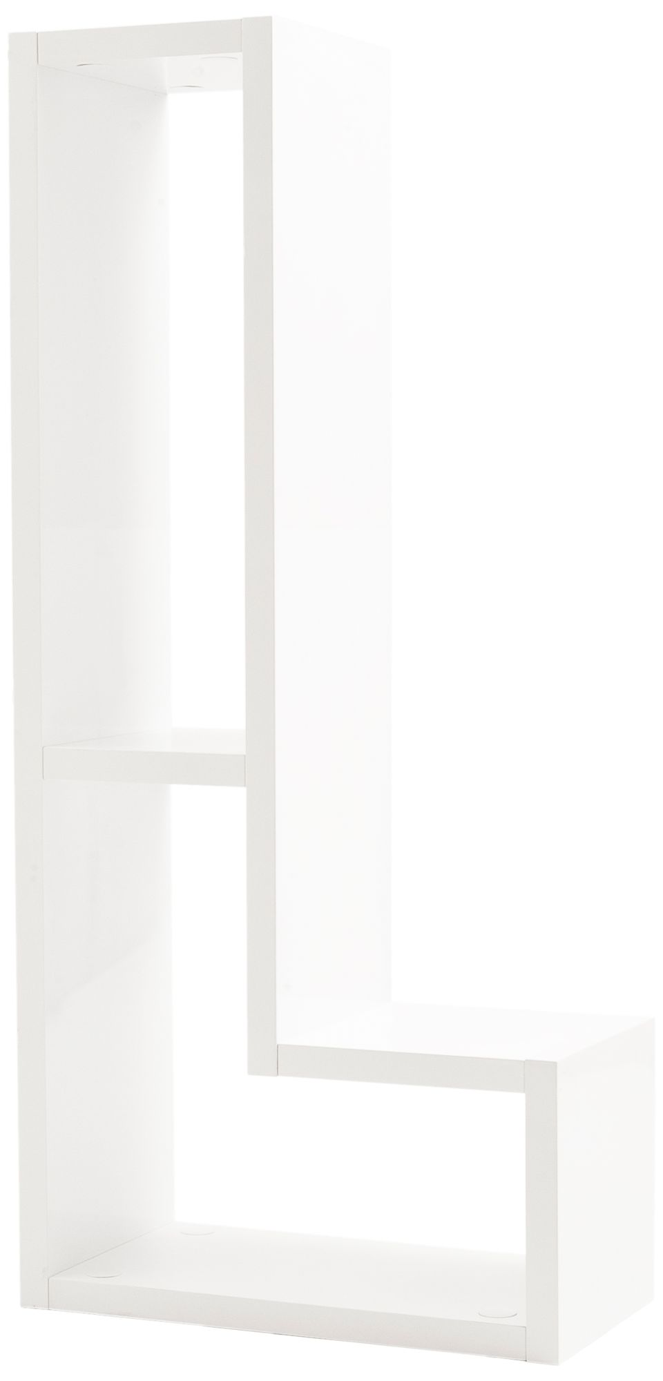 Mervin High-Gloss White Media Stand