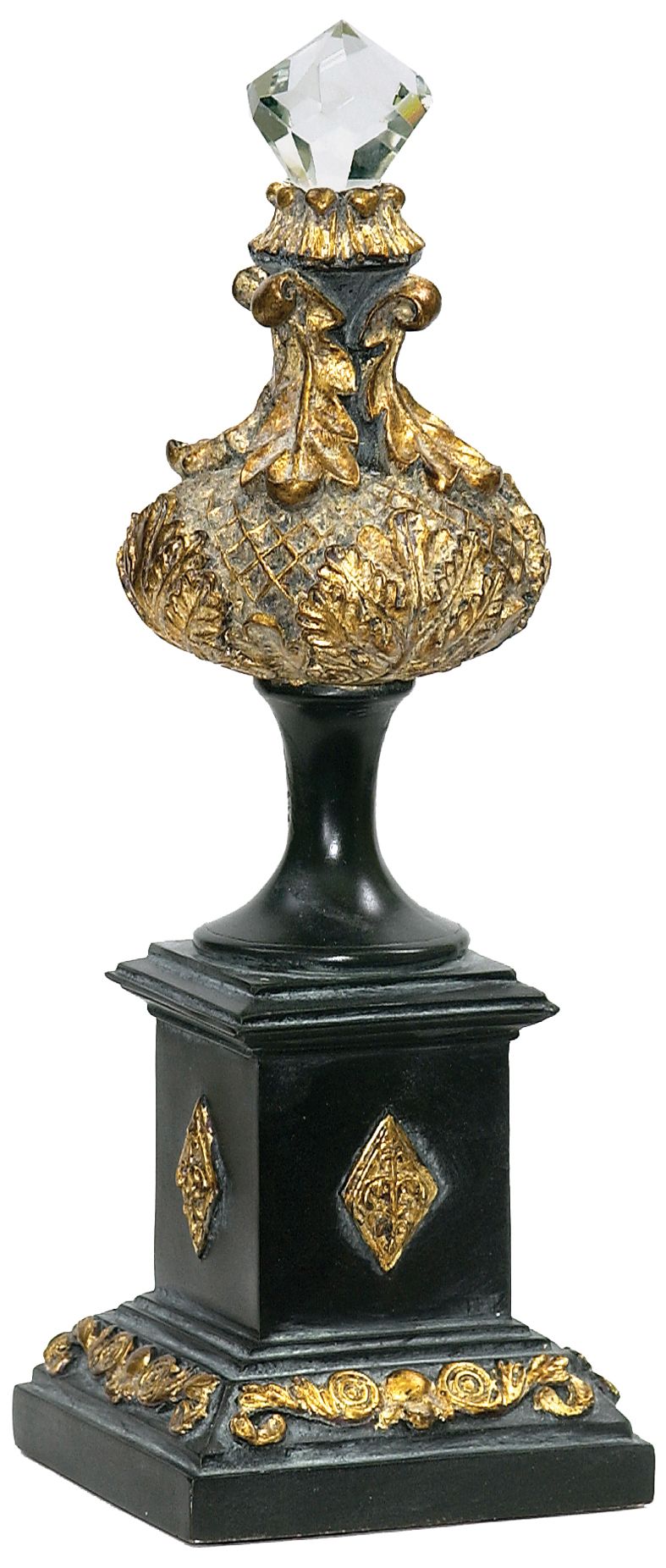 Empress Decorative Gold and Black Finial