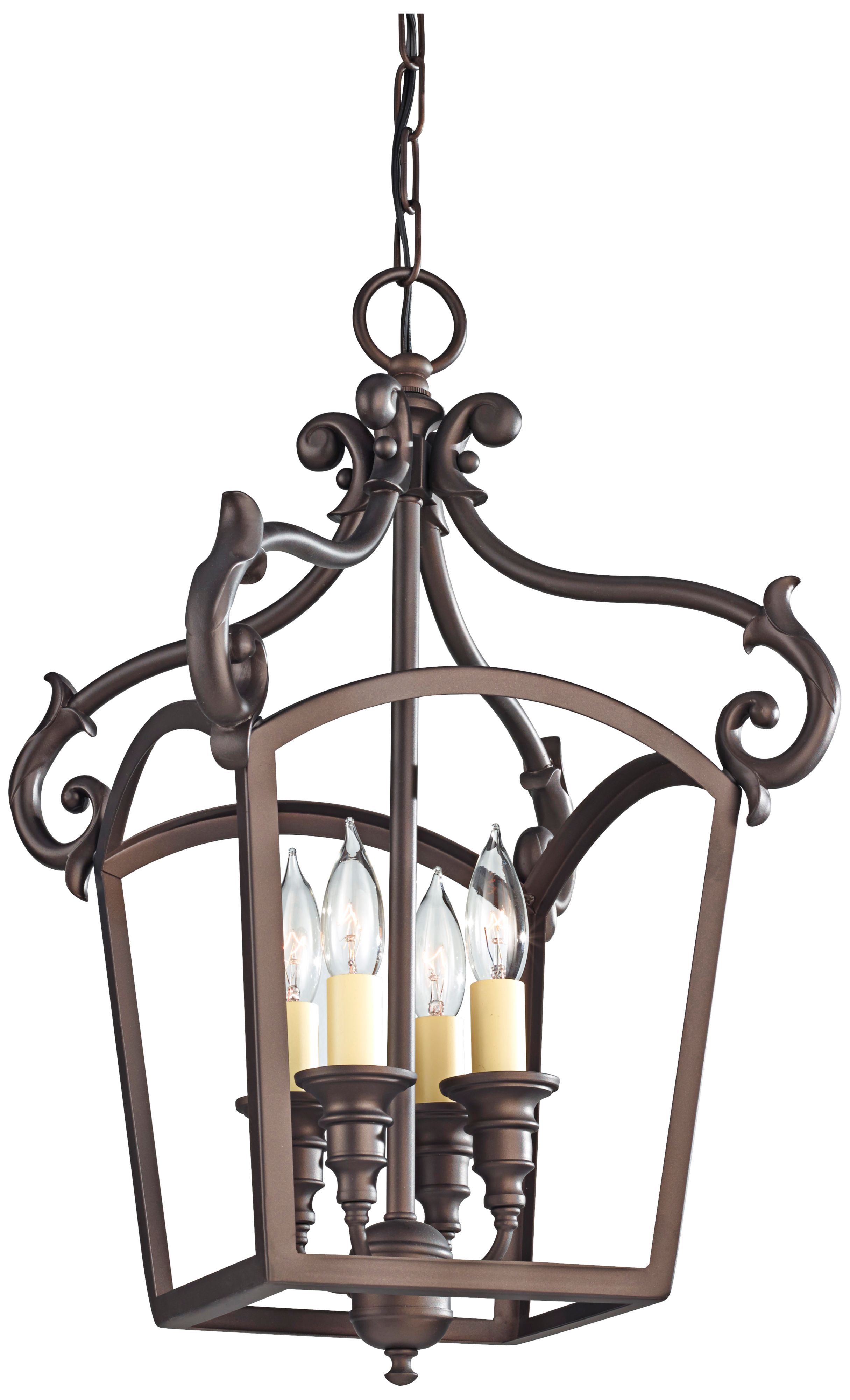 Murray Feiss Luminary 11 3/4" Wide Bronze Mini Chandelier