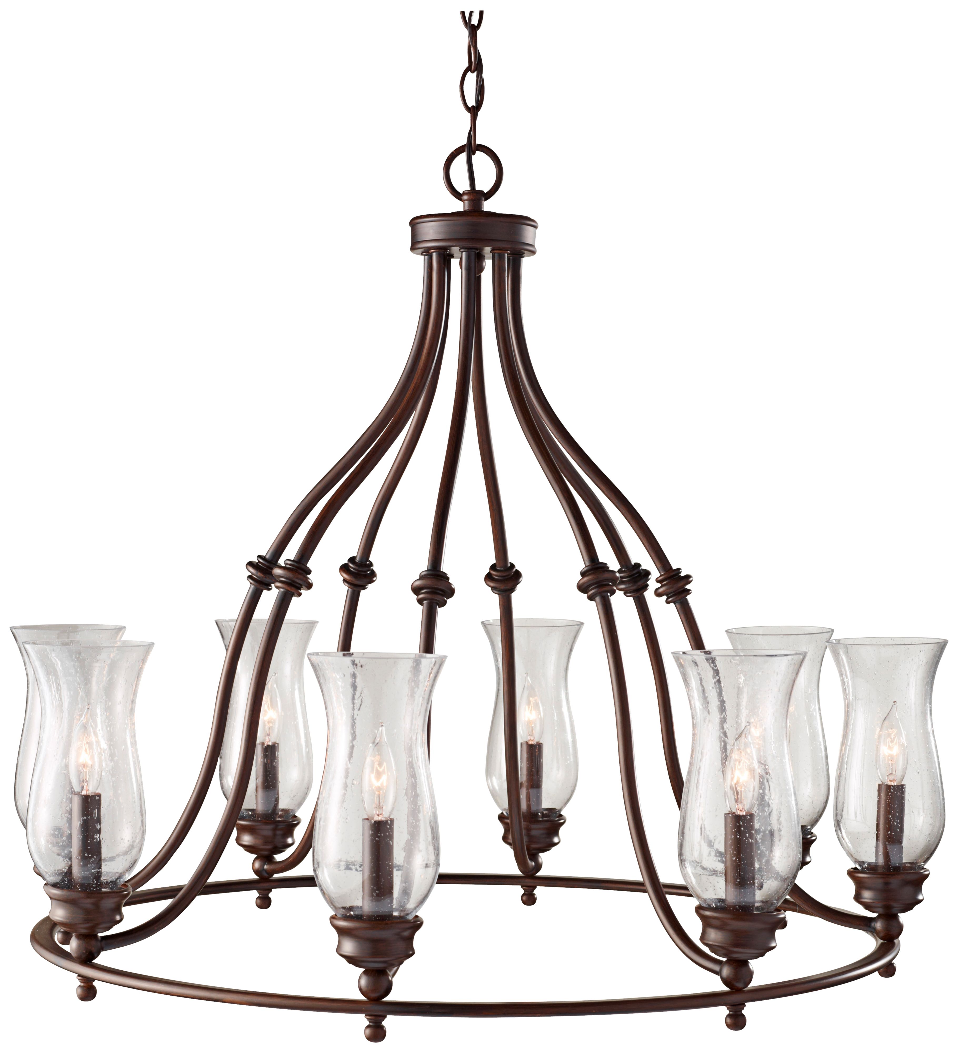 Pickering Lane 31 1/2" Wide 8-Light Bronze Chandelier