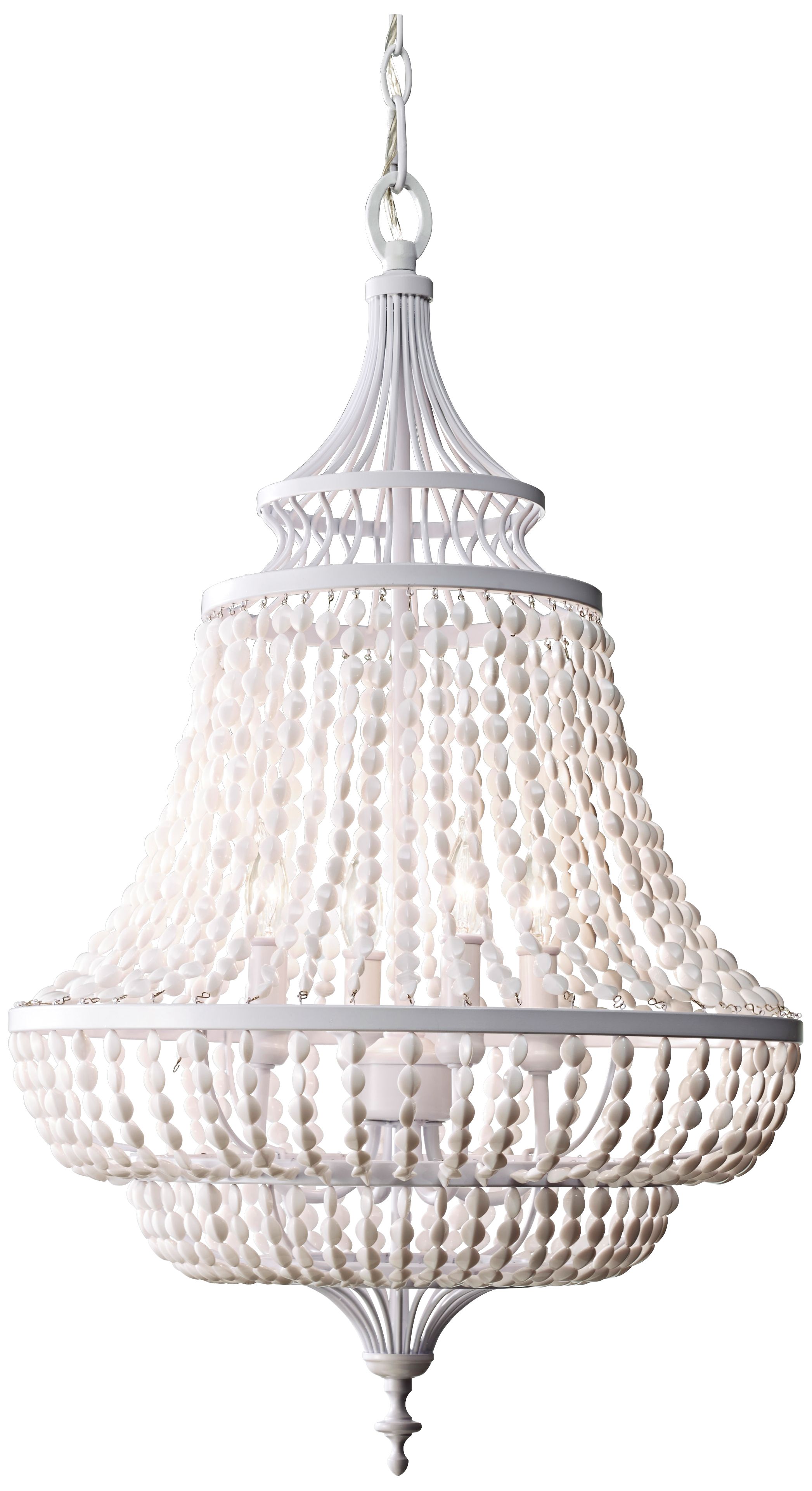 Murray Feiss Maarid 18 1/4" Wide White Chandelier