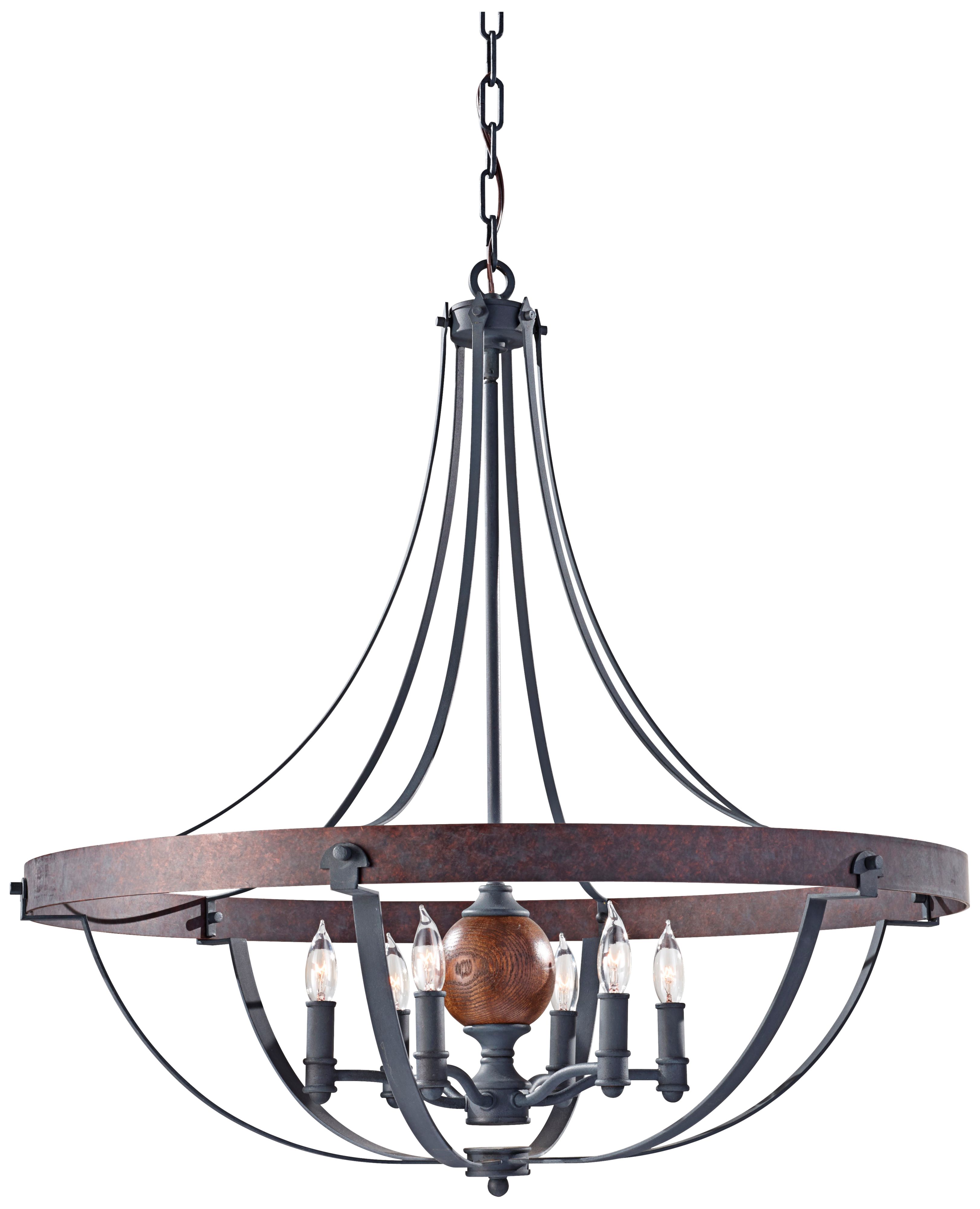 Murray Feiss Alston 30 1/2"W Rustic Industrial Chandelier