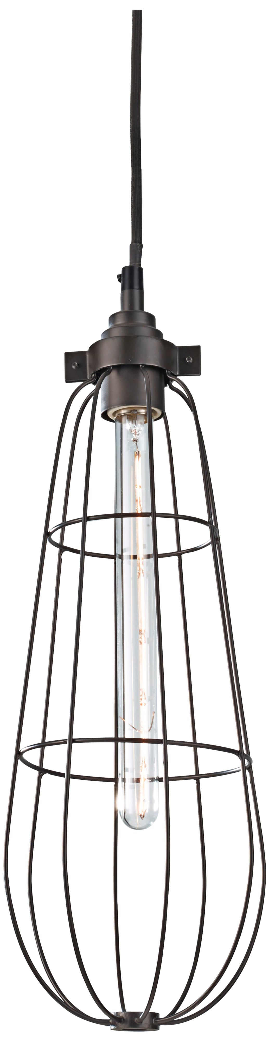 Feiss Urban Renewal 6 3/4" Wide Bronze Industrial Pendant
