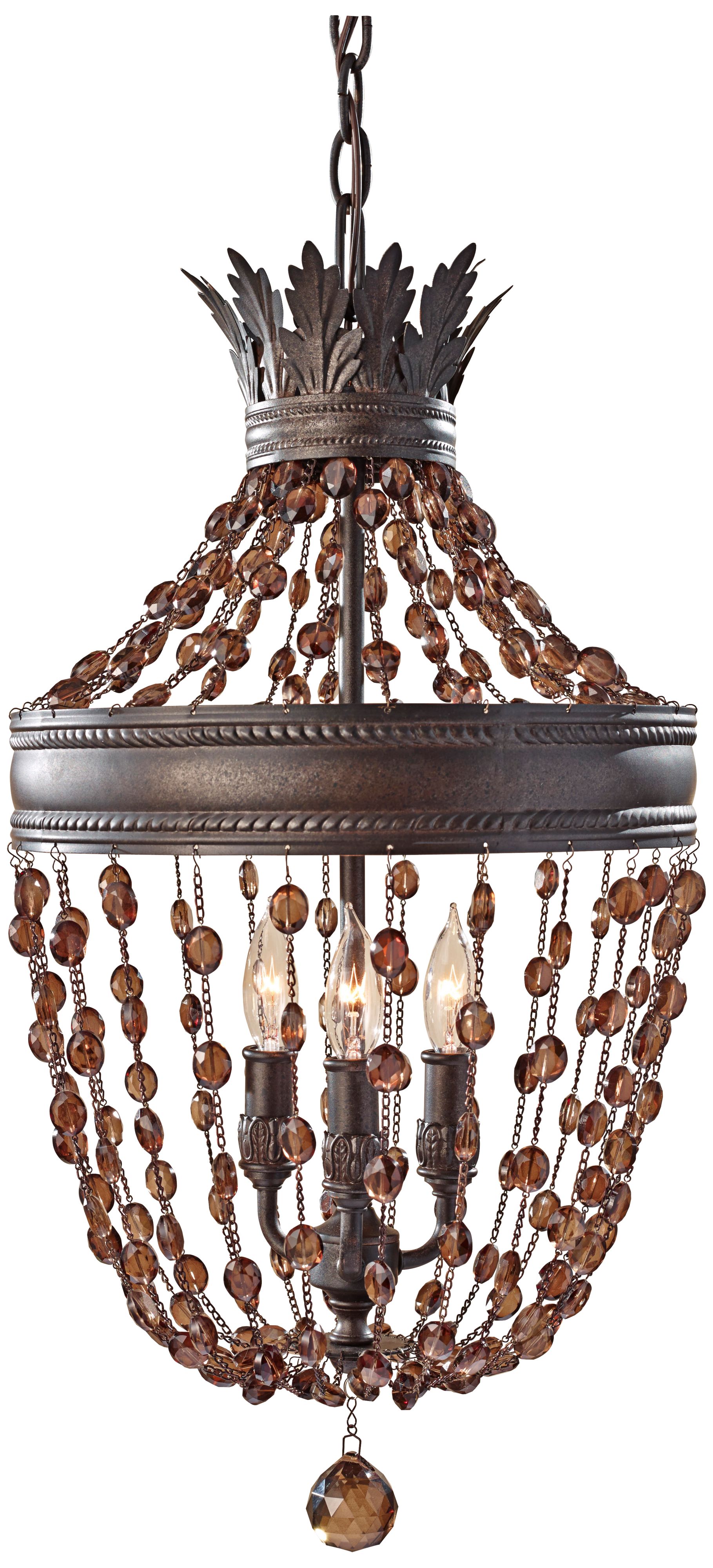Murray Feiss Marcia Chocolate Crystal Mini Chandelier