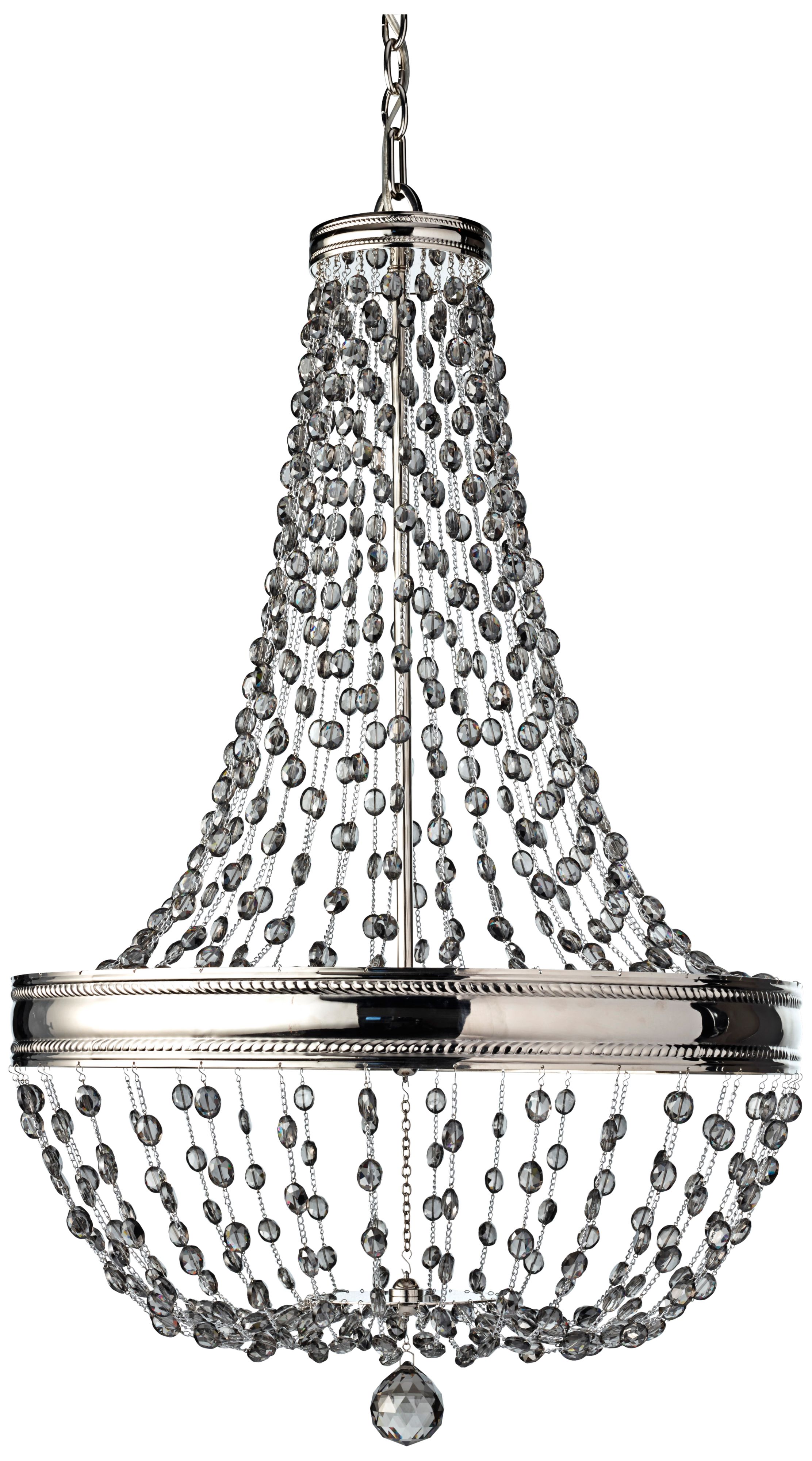 Murray Feiss Malia 21 1/4" Wide 8-Light Nickel Chandelier