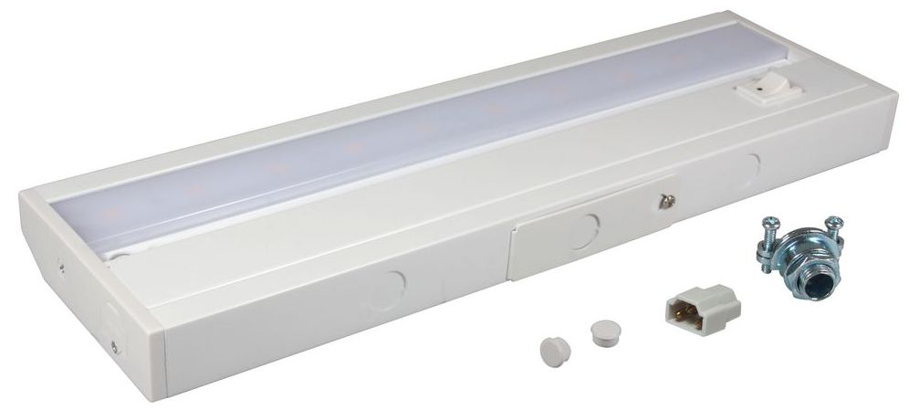 LED Complete White 12" Wide Under Cabinet Light