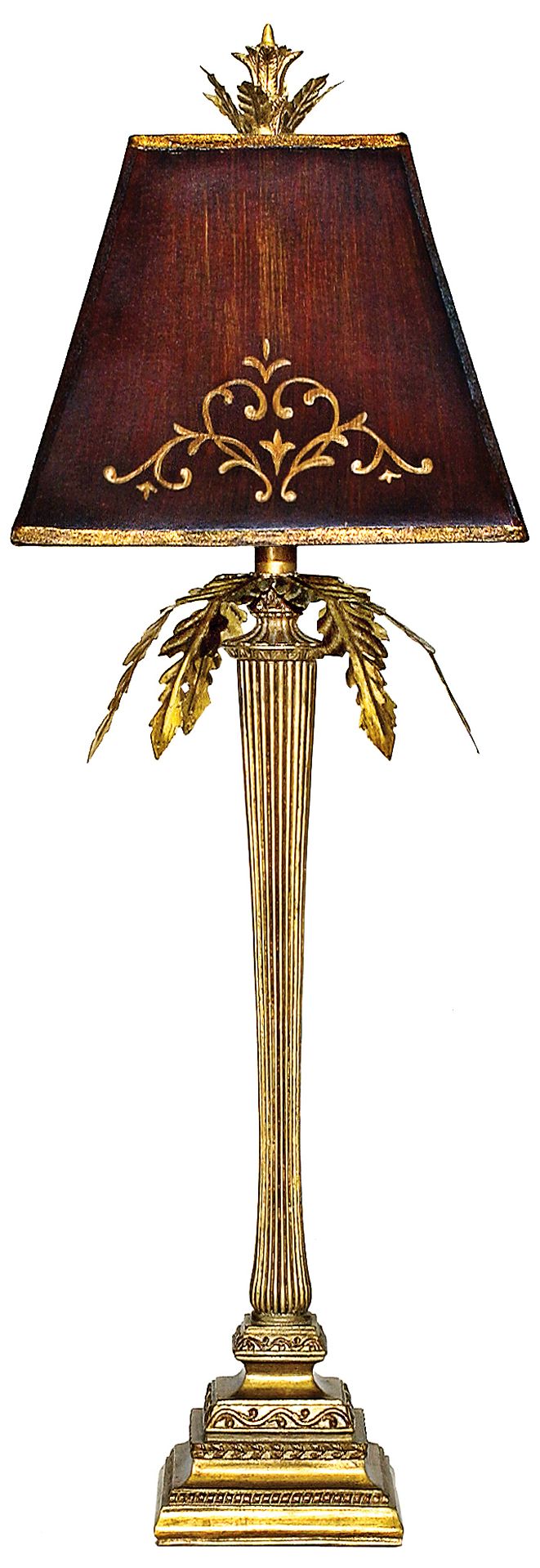 Draping Leaf Gold Leaf Table Lamp
