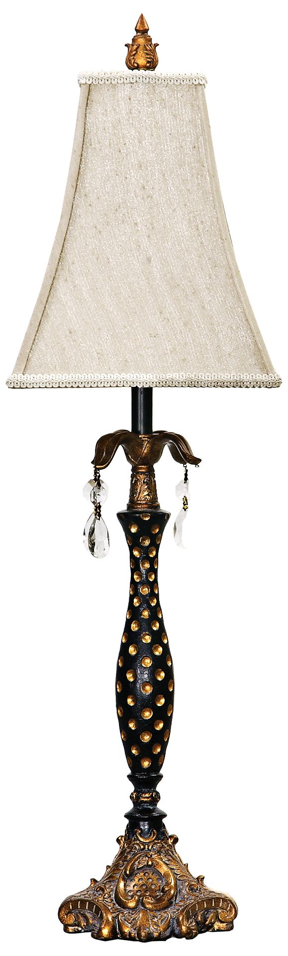 Black with Polka Dots Table Lamp