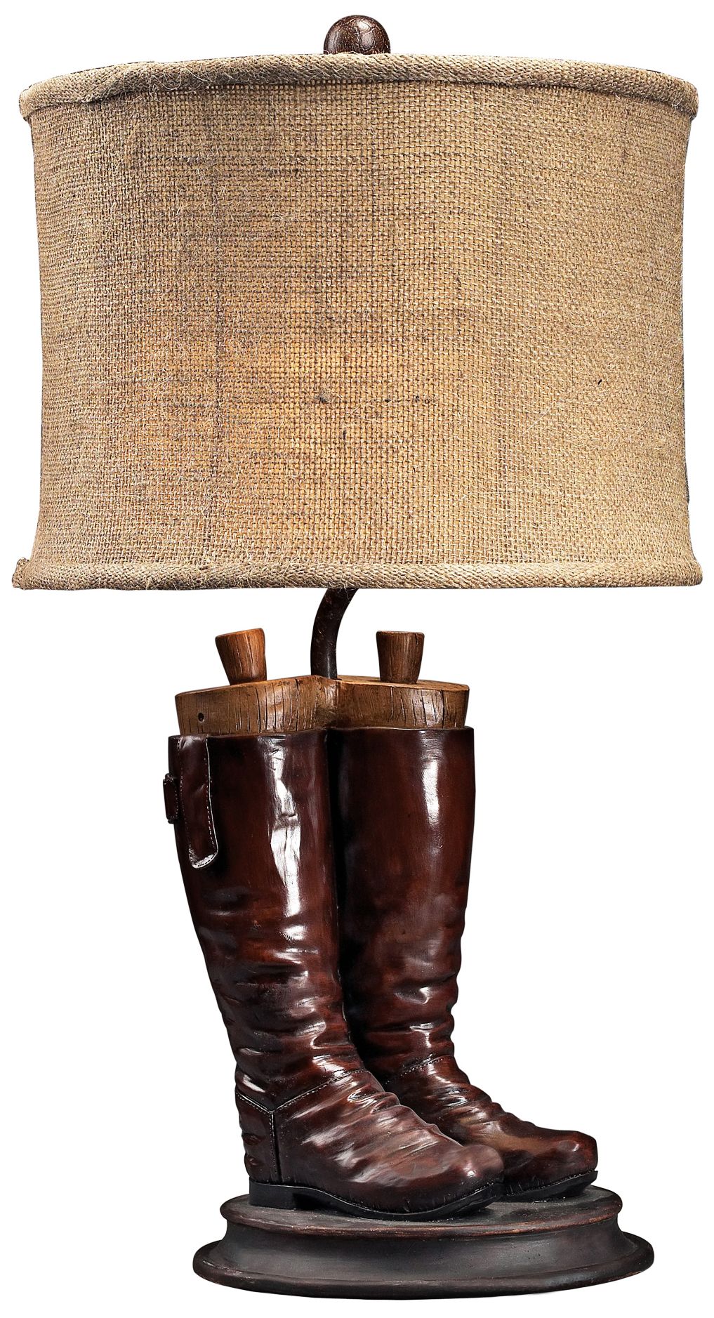 Wood River Polished Tan Table Lamp