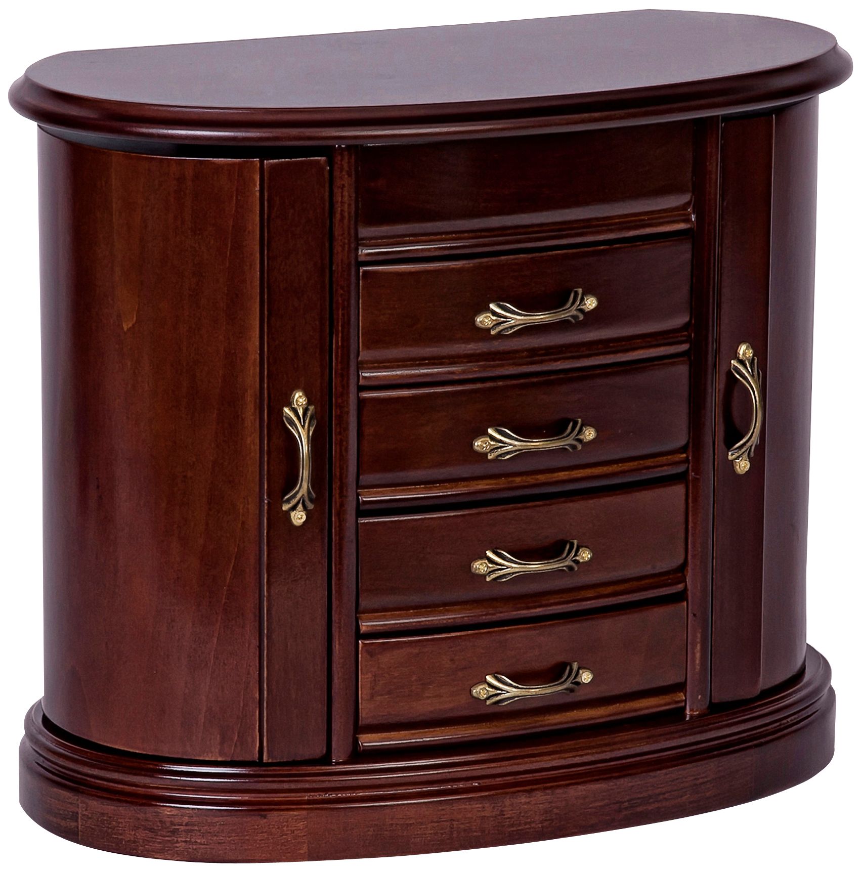 Mele & Co. Heloise Walnut Wood Jewelry Box