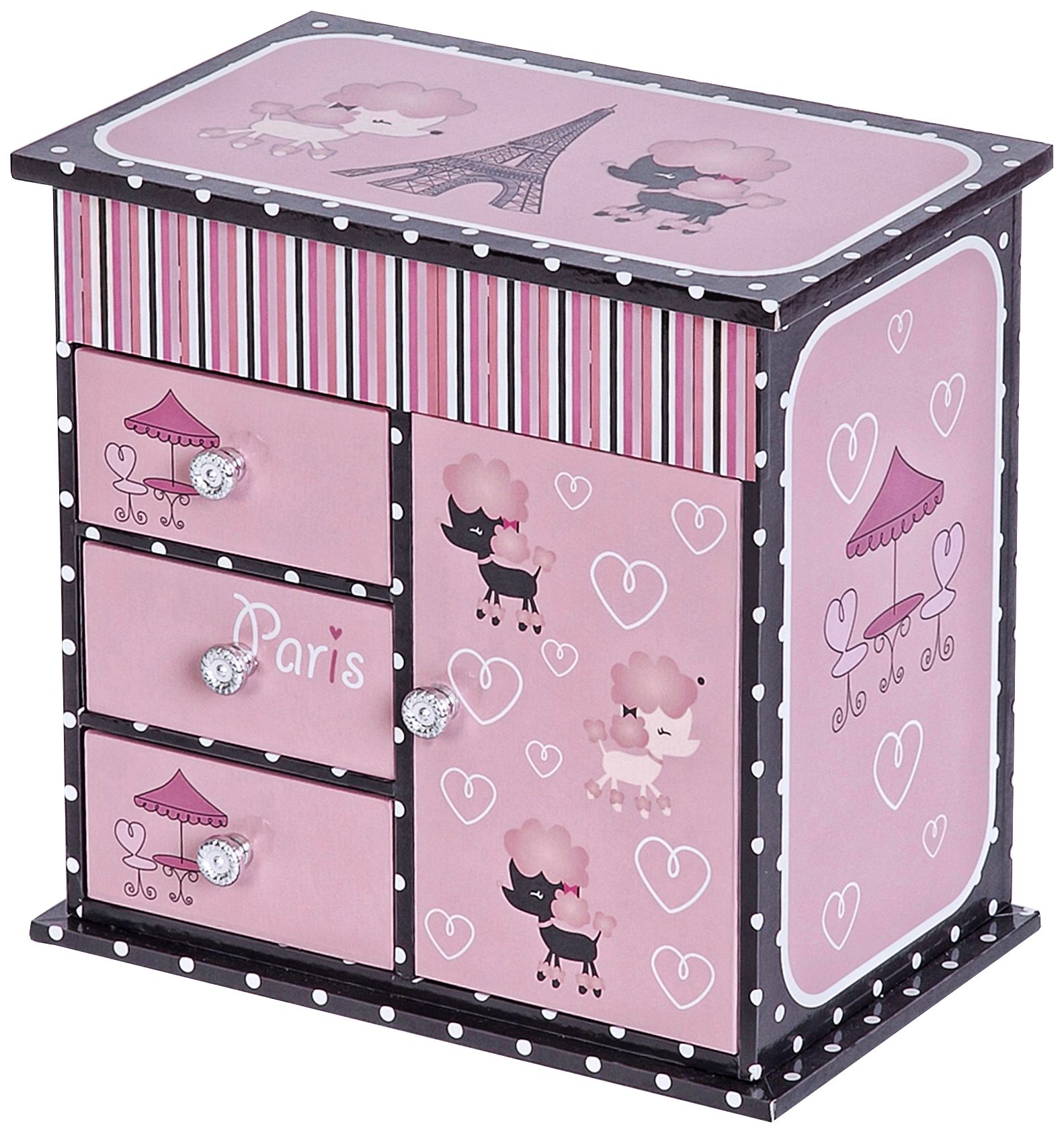 Mele & Co. Emmaline Parisian Poodle Musical Jewelry Box