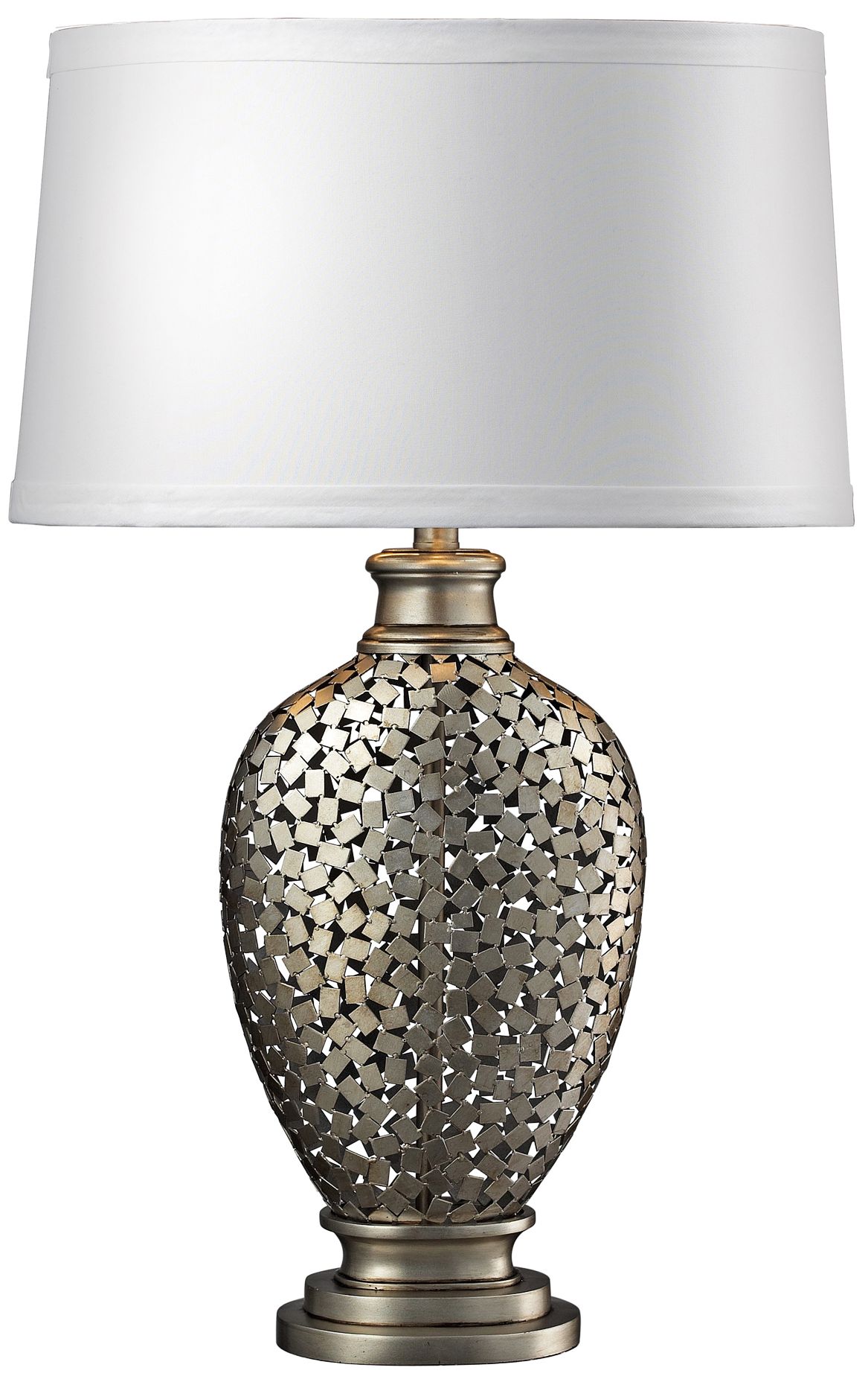 Lockerbie Antique and Silver Table Lamp