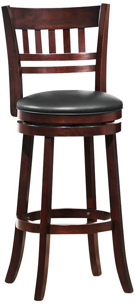 HomeBelle Detailed Back 29" Swivel Bar Stool