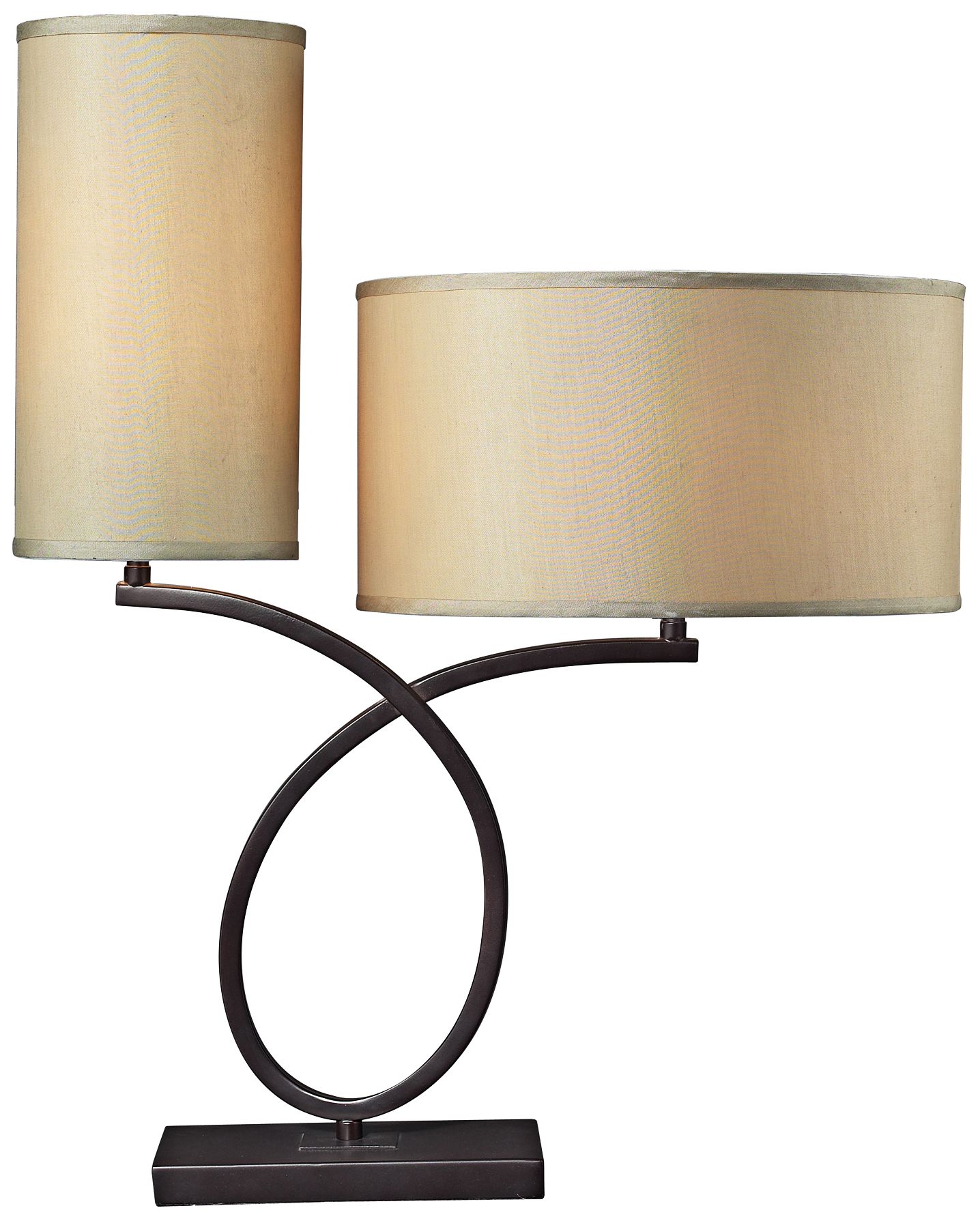 Greenwhich 2-Light Aged Bronze Table Lamp