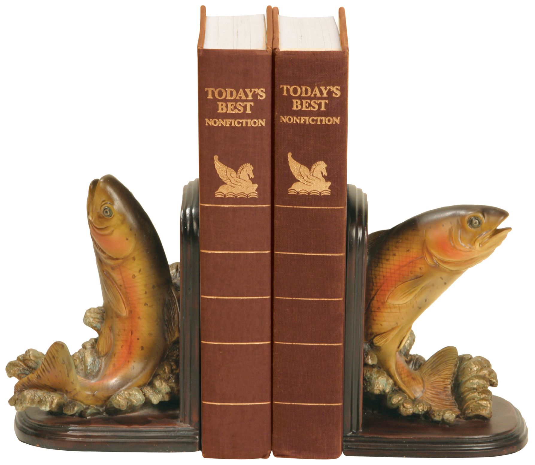 Set of 2 Rainbow Trout Bookends
