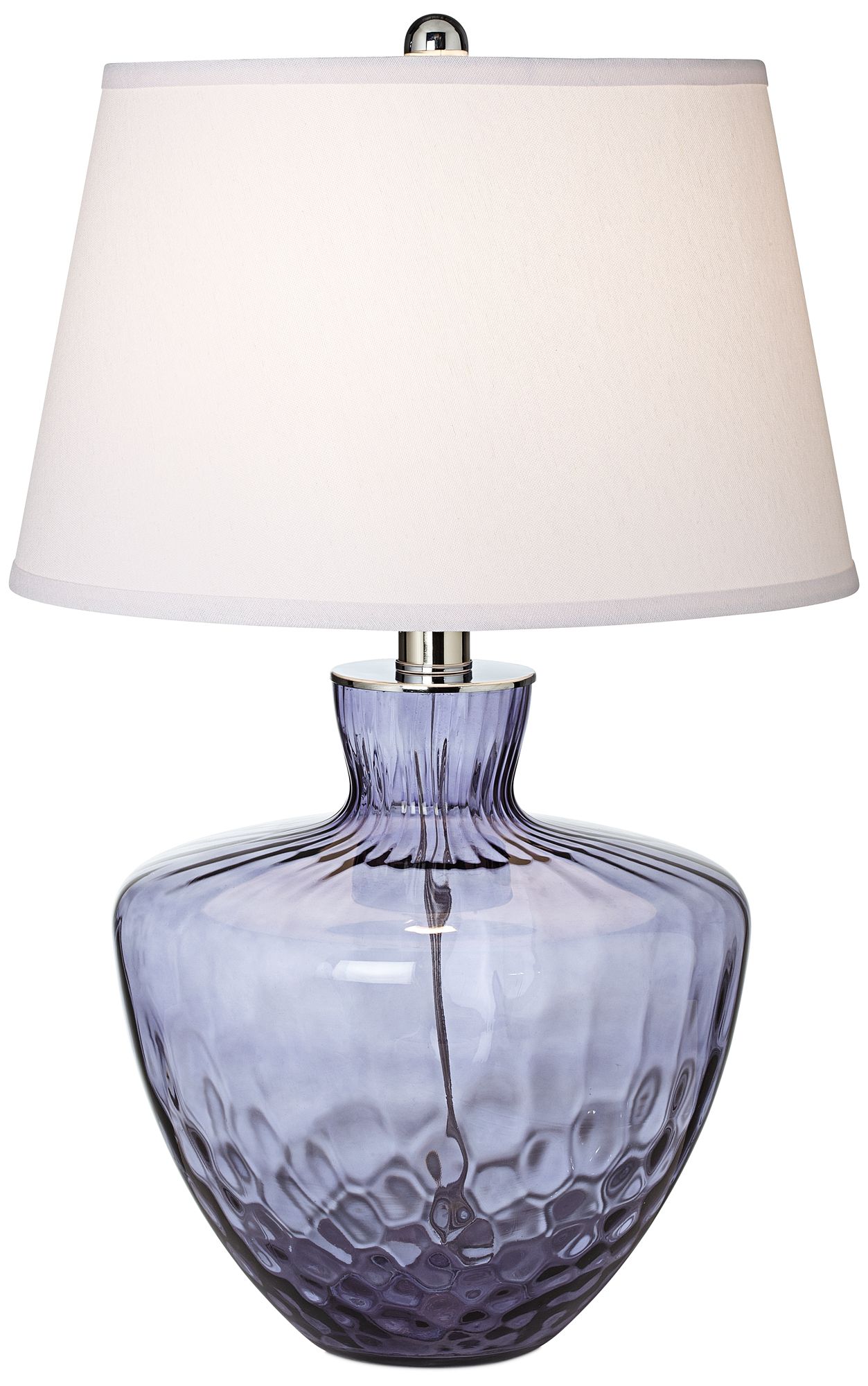 Crystal Cascade Blue Glass 26" High Table Lamp