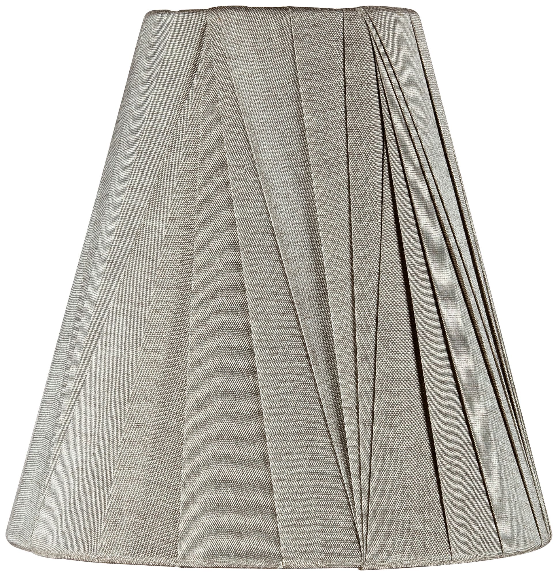 Dove Gray Modern Pleat Shade 3x6x6 (Clip-On)