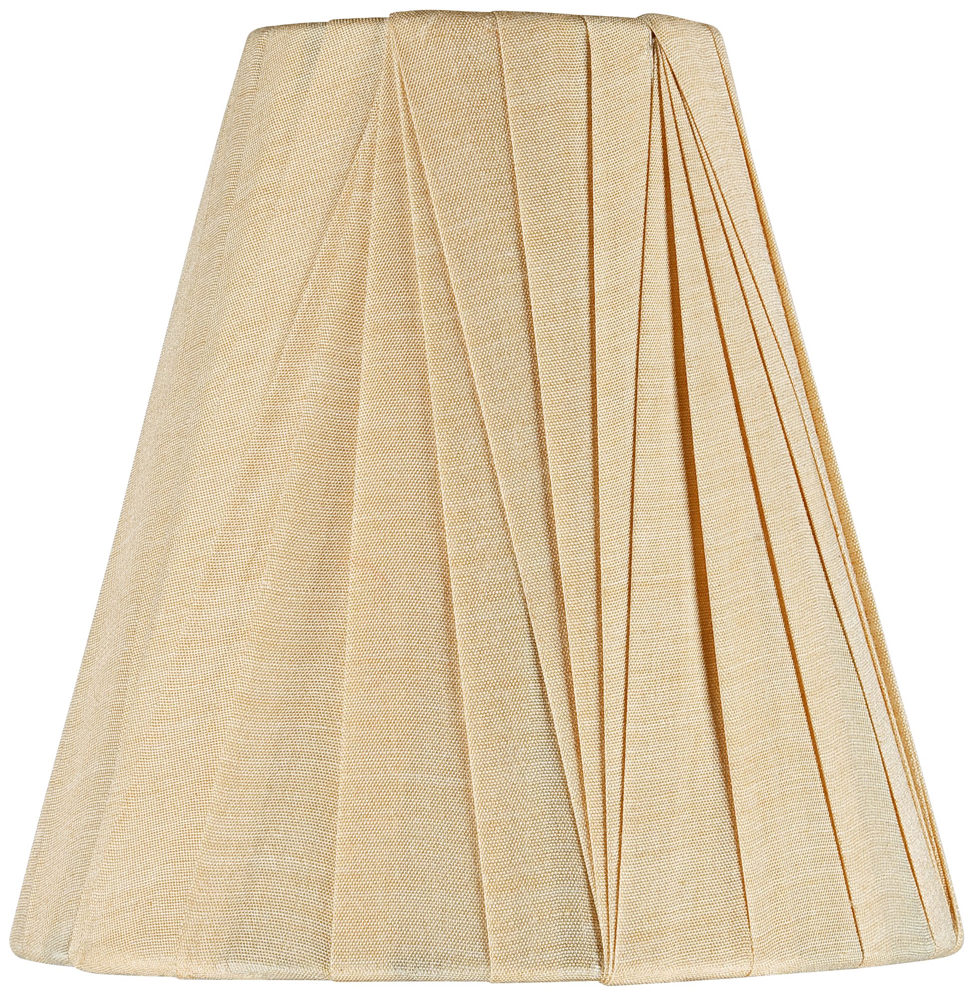 Tan Modern Pleat Shade 3x6x6 (Clip-On)