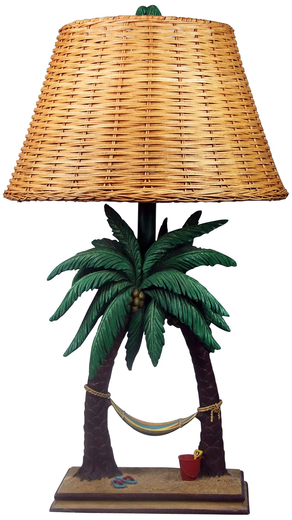 Handpainted 27" High Hammock Table Lamp With Shade
